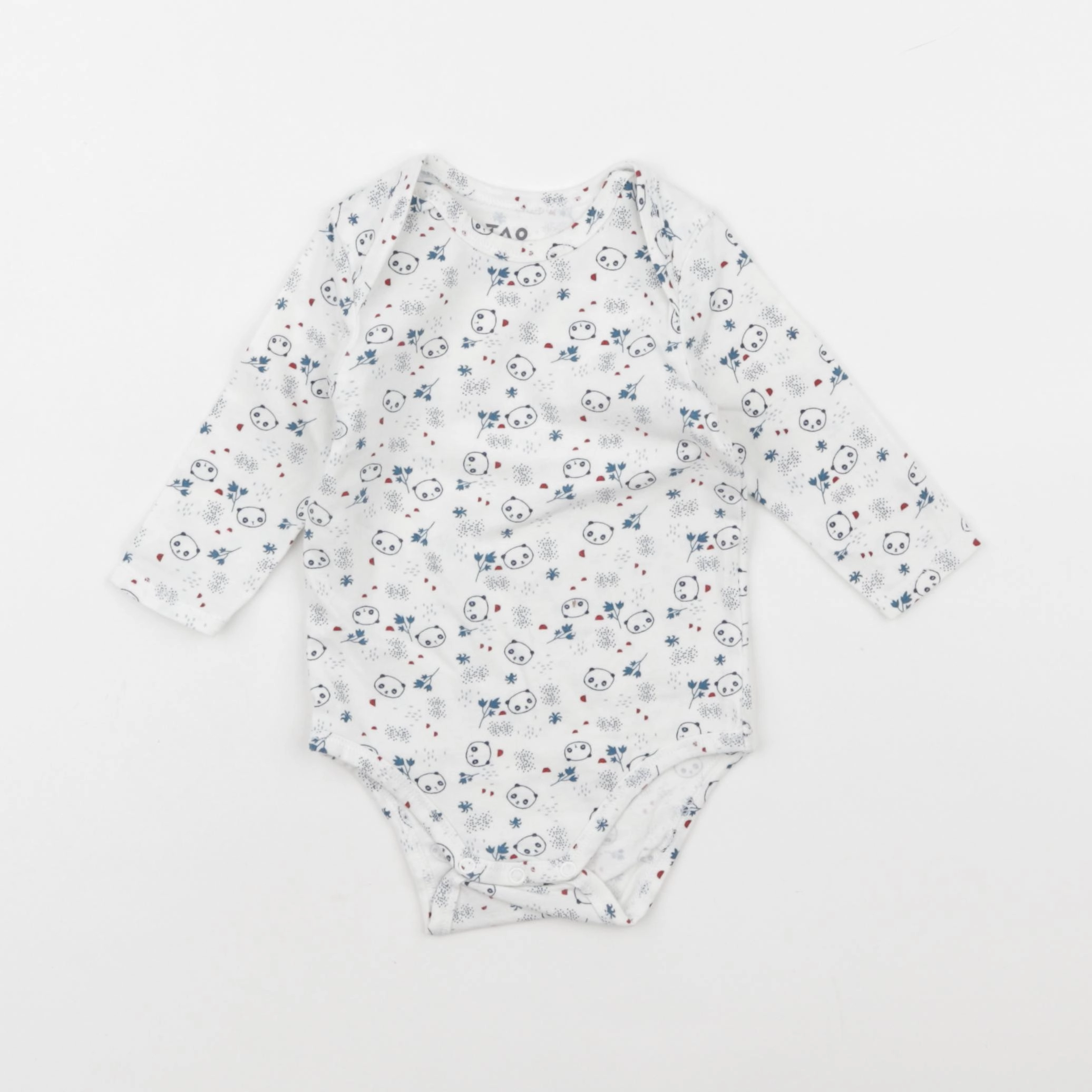 Tape à l'oeil - body blanc, bleu - 6 mois