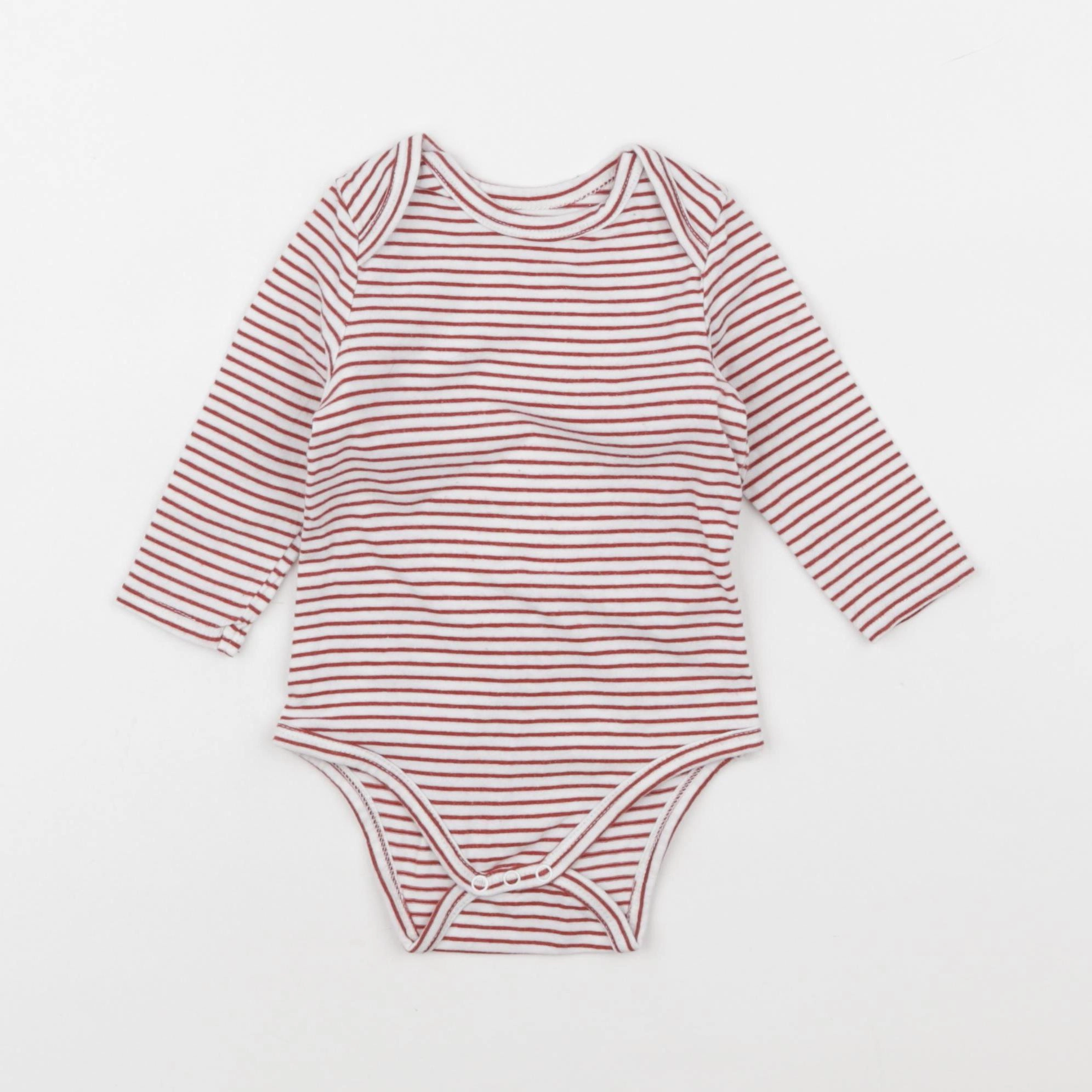 Tape à l'oeil - body blanc, rouge - 9 mois