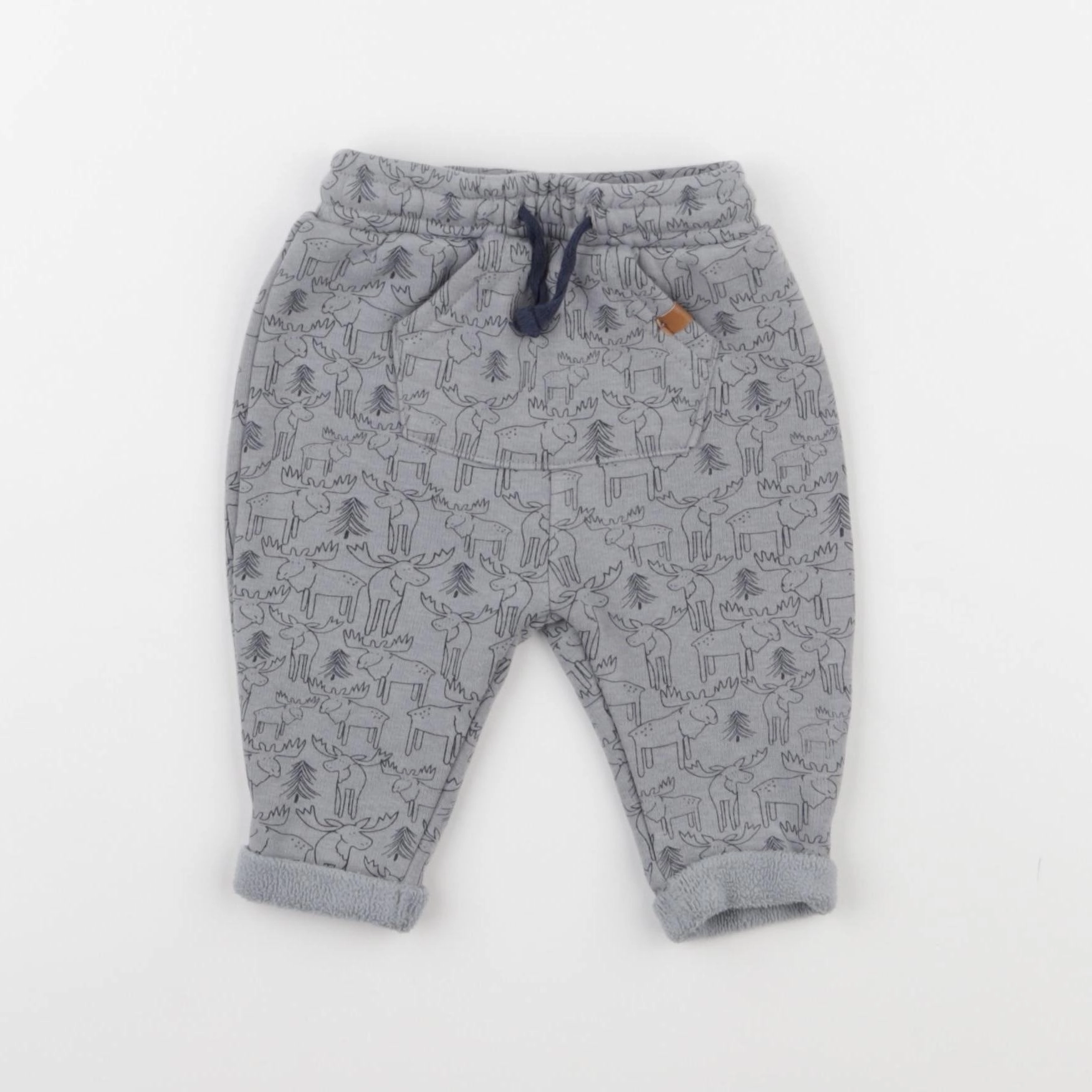 Vertbaudet - jogging doublé gris - 3 mois