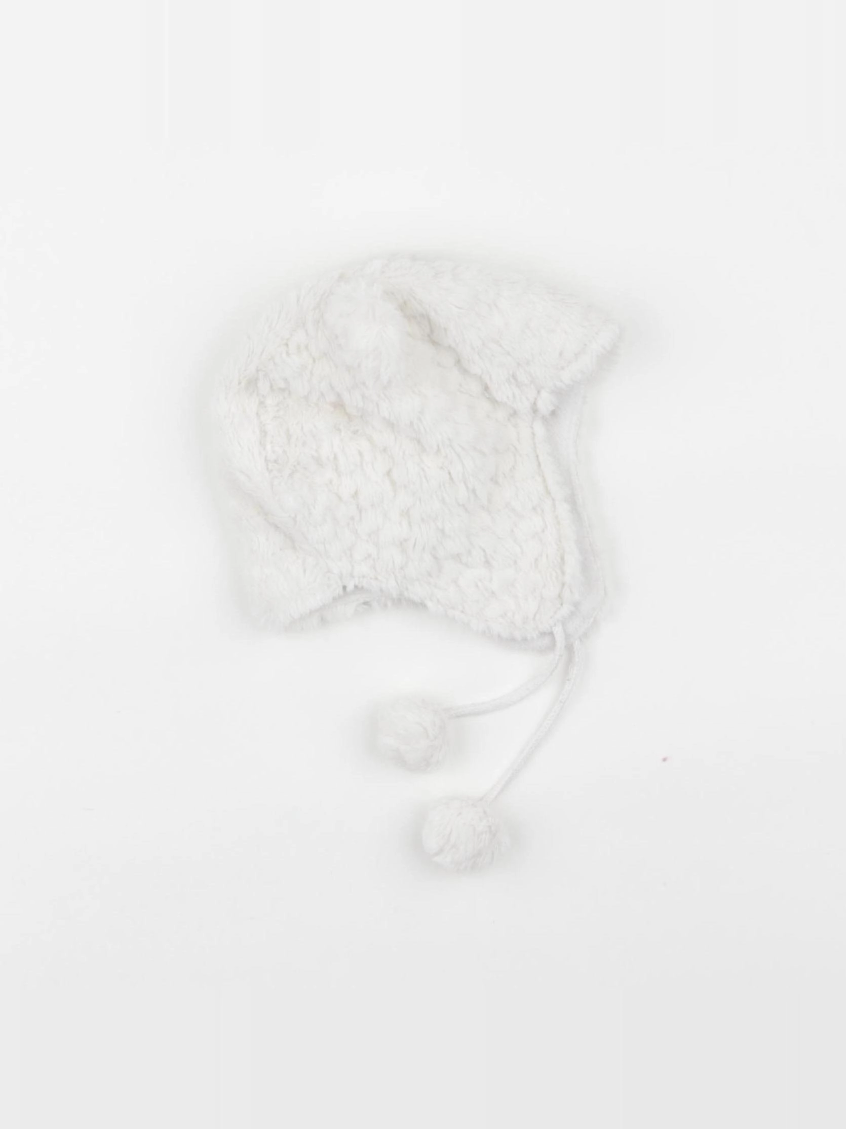 Vertbaudet - bonnet blanc - 2/3 ans