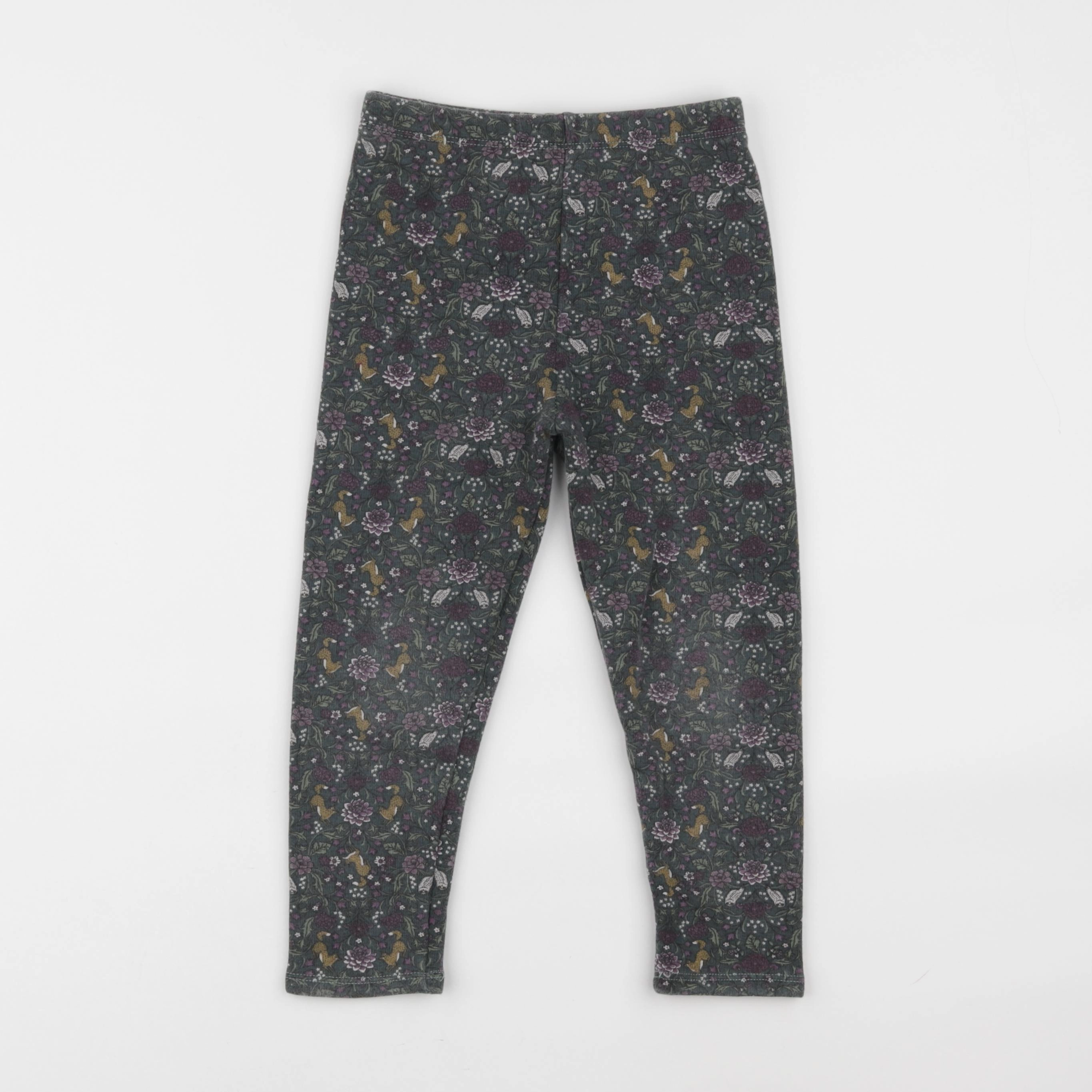 Vertbaudet - legging doublé vert - 5 ans
