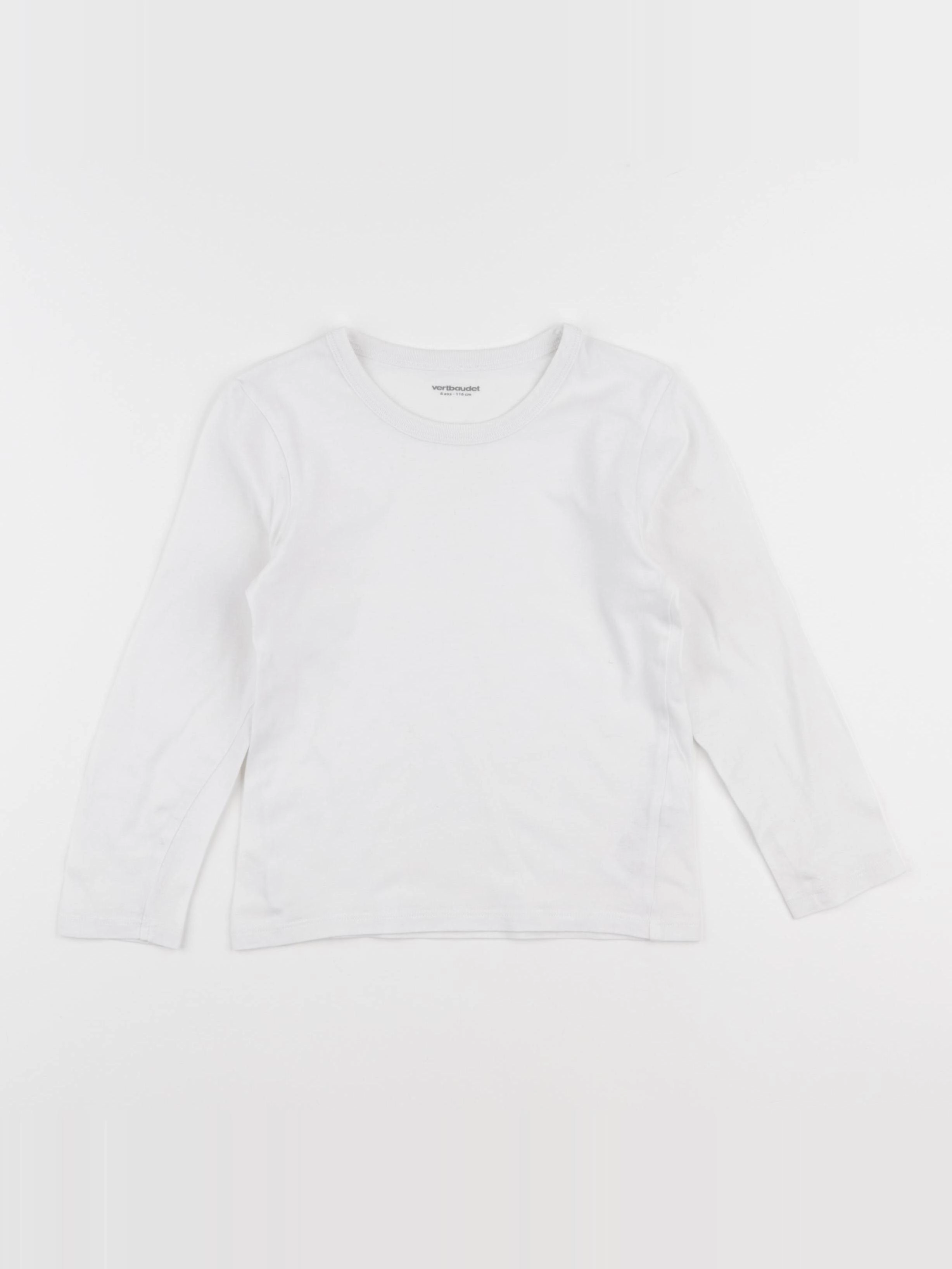 Vertbaudet - maillot de corps blanc - 6 ans