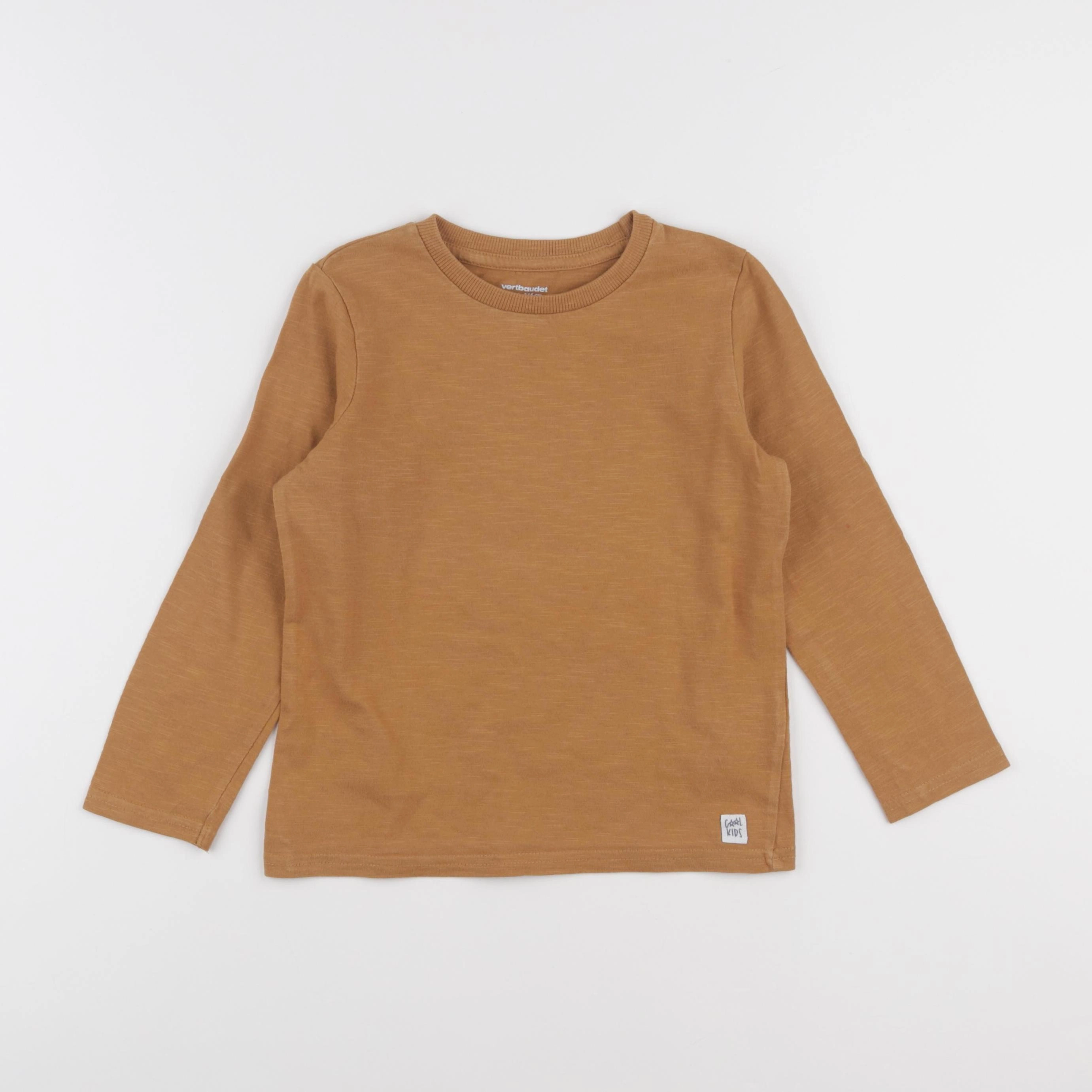 Vertbaudet - tee-shirt marron - 6 ans