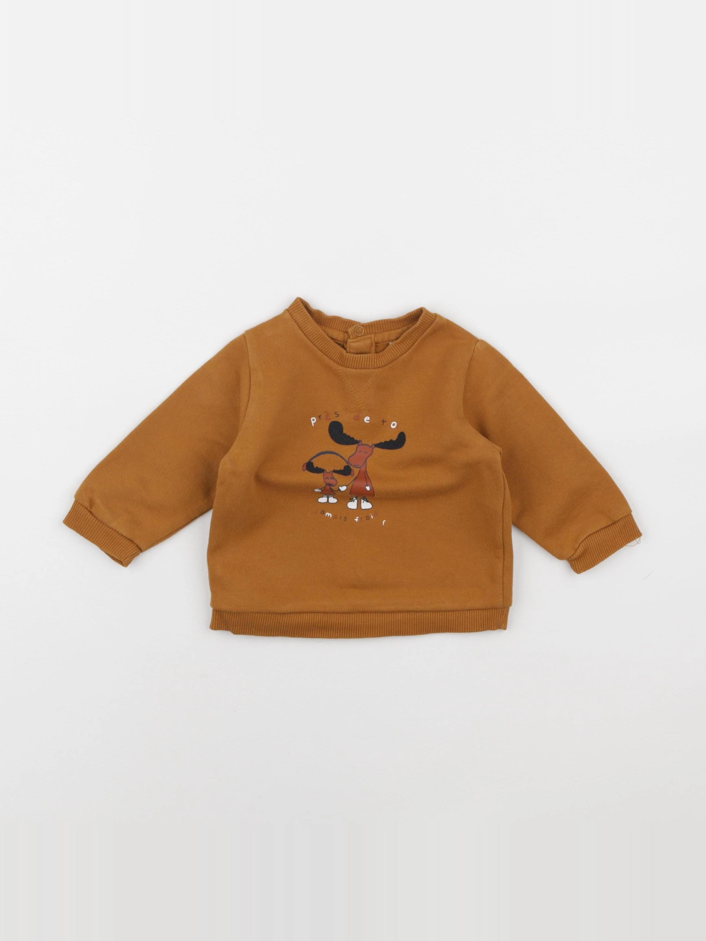 Tape à l'oeil - sweat marron - 6 mois