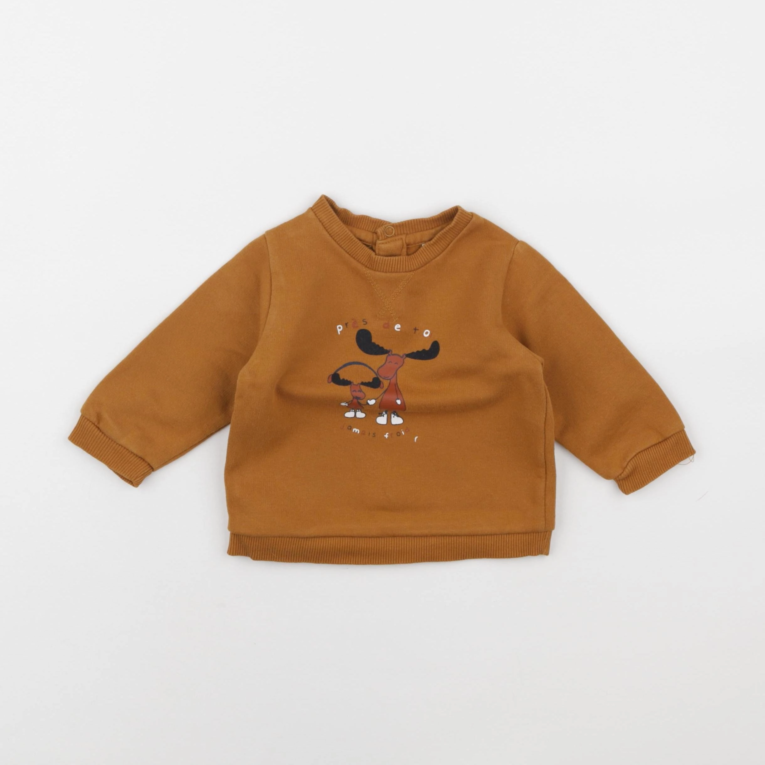 Tape à l'oeil - sweat marron - 6 mois
