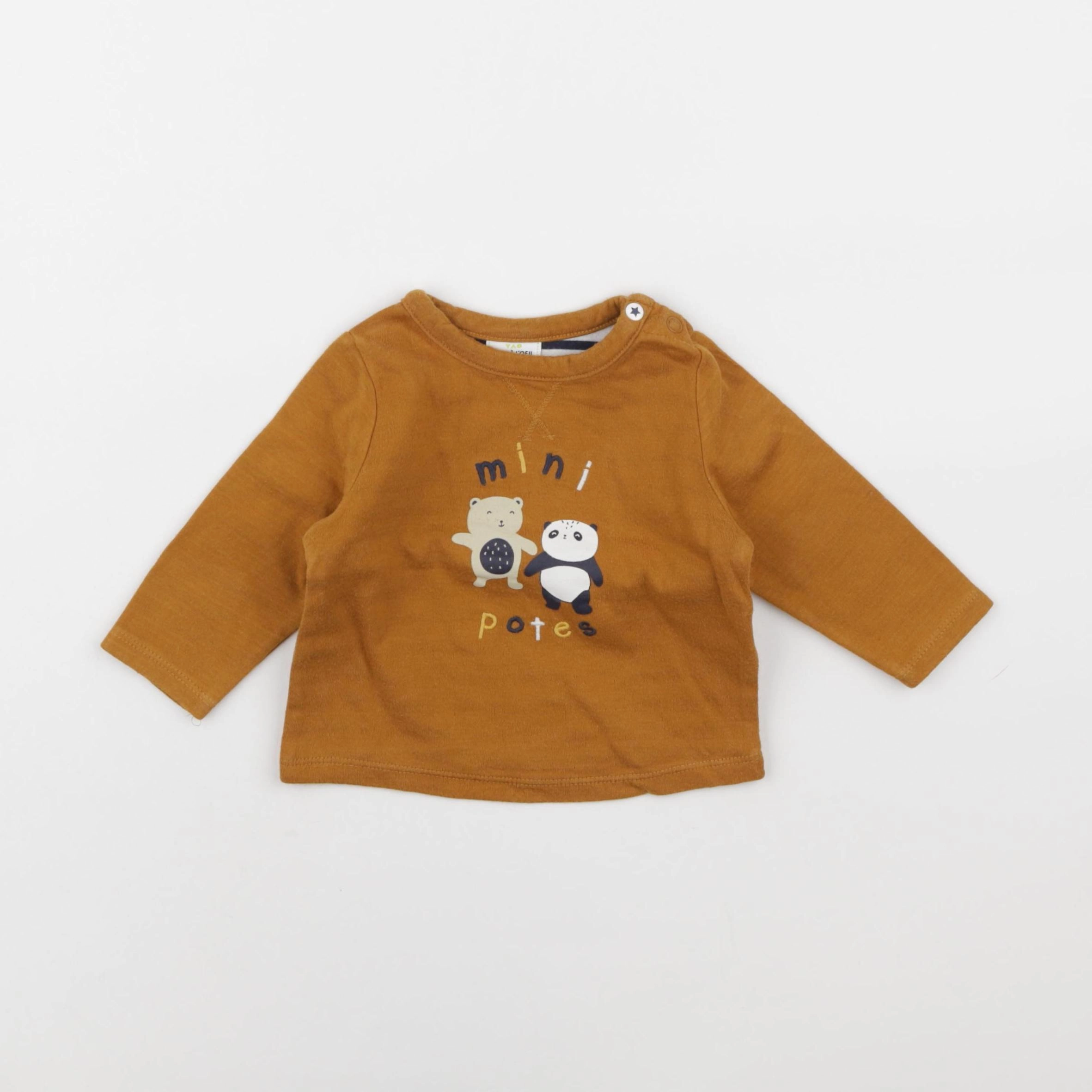 Tape à l'oeil - tee-shirt marron - 6 mois