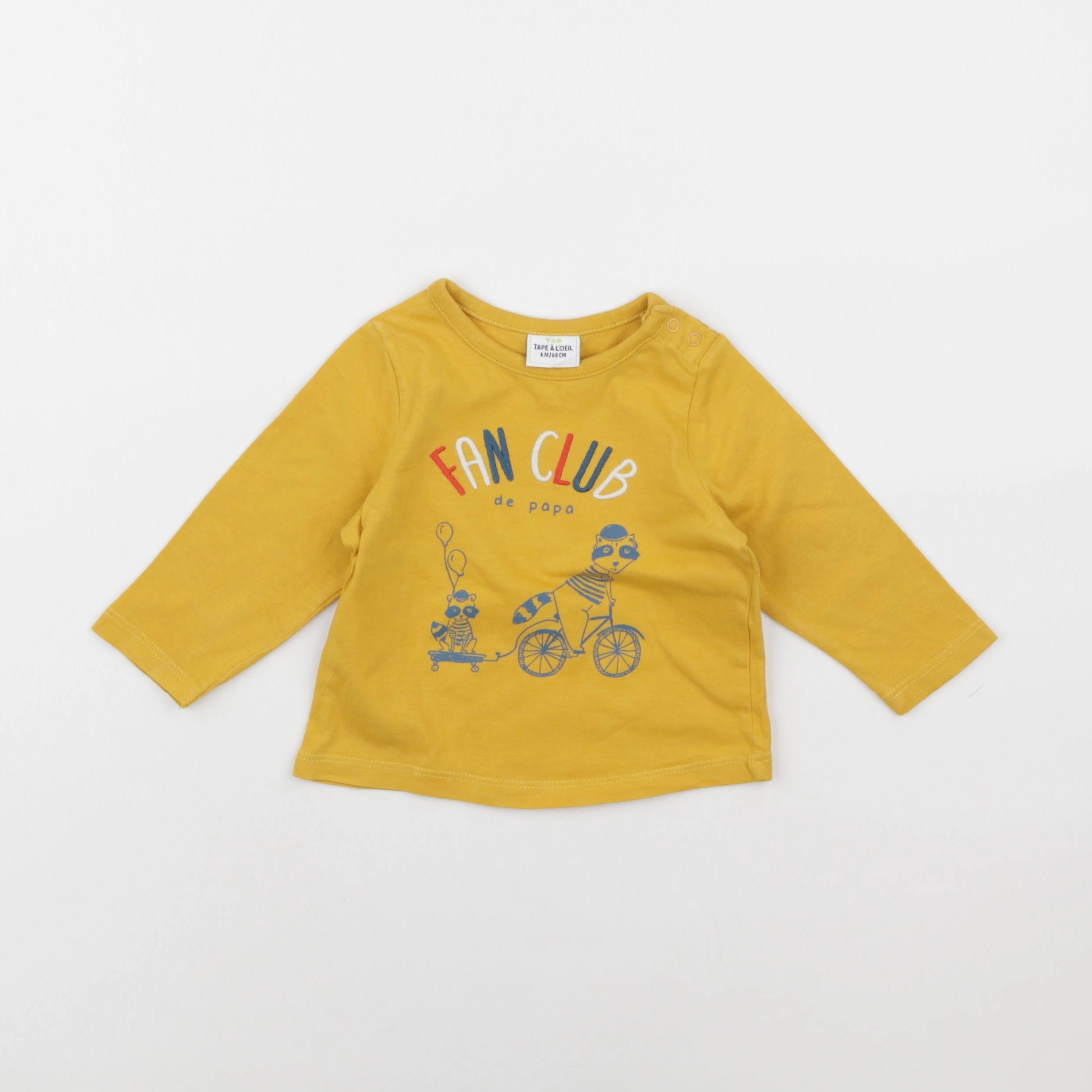 Tape à l'oeil - tee-shirt jaune - 6 mois