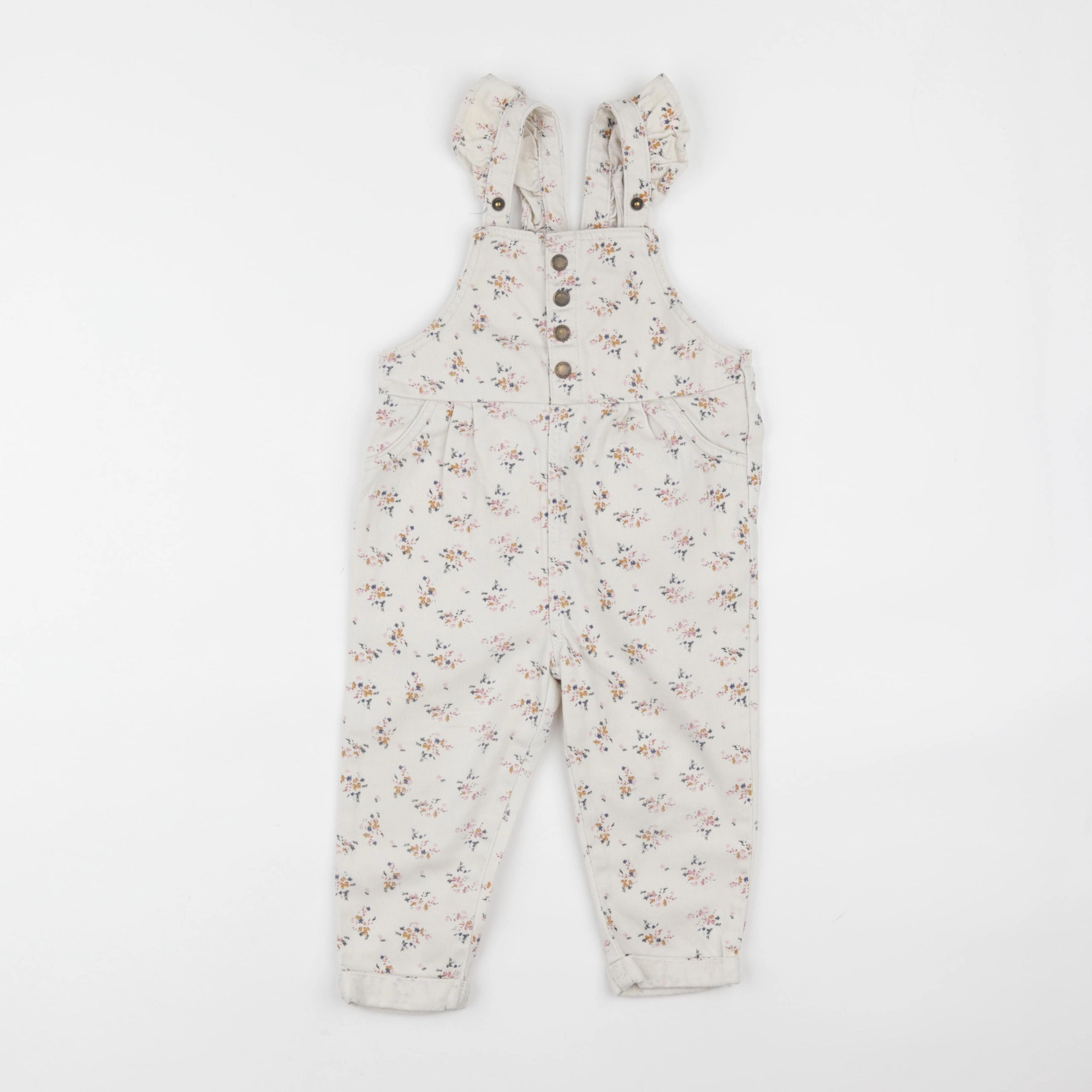Vertbaudet - salopette beige - 24 mois