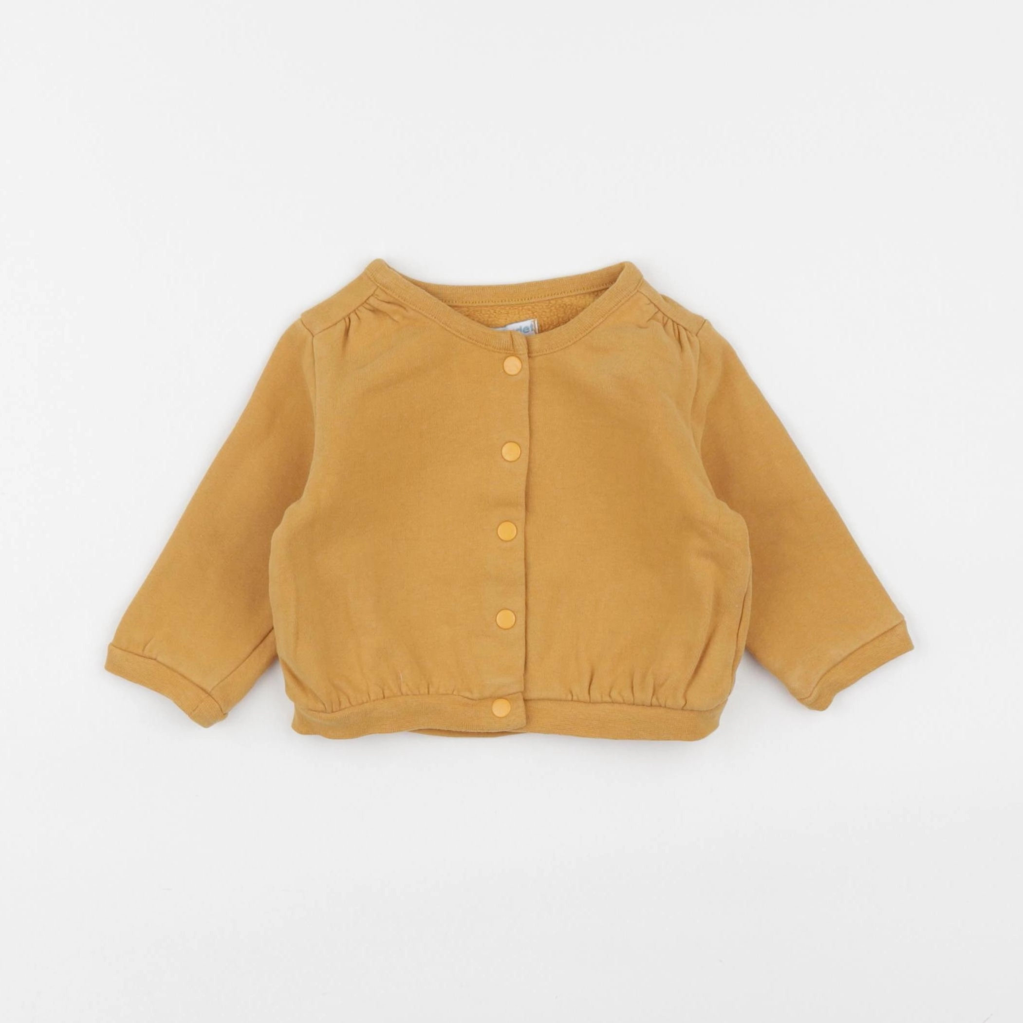 Vertbaudet - sweat jaune - 6 mois