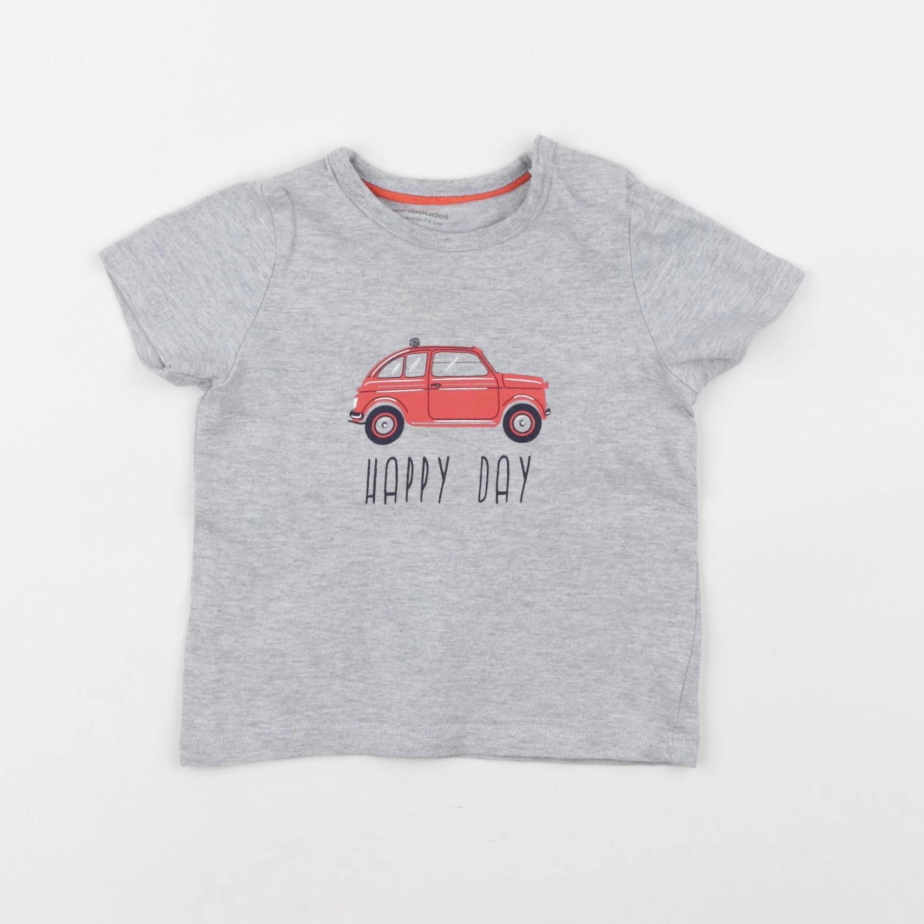 Vertbaudet - tee-shirt gris - 12 mois