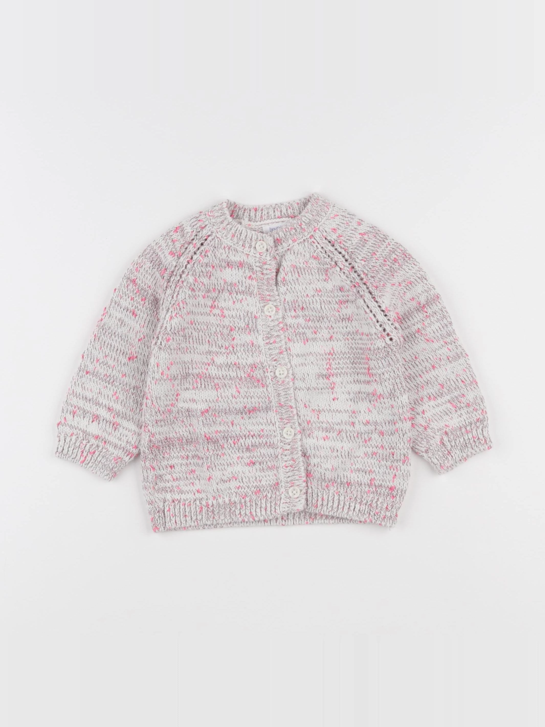 Boutchou - gilet rose - 18 mois
