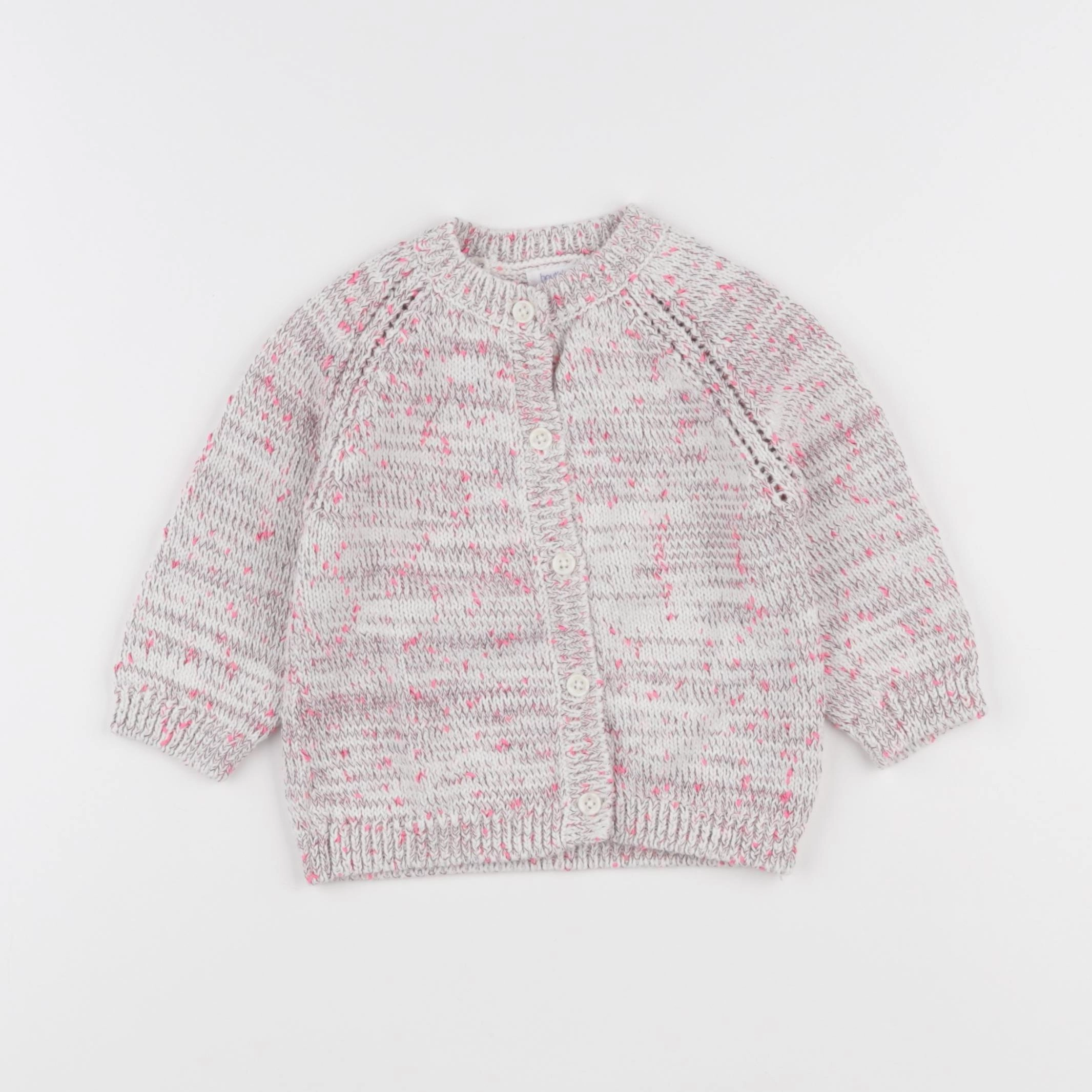 Boutchou - gilet rose - 18 mois