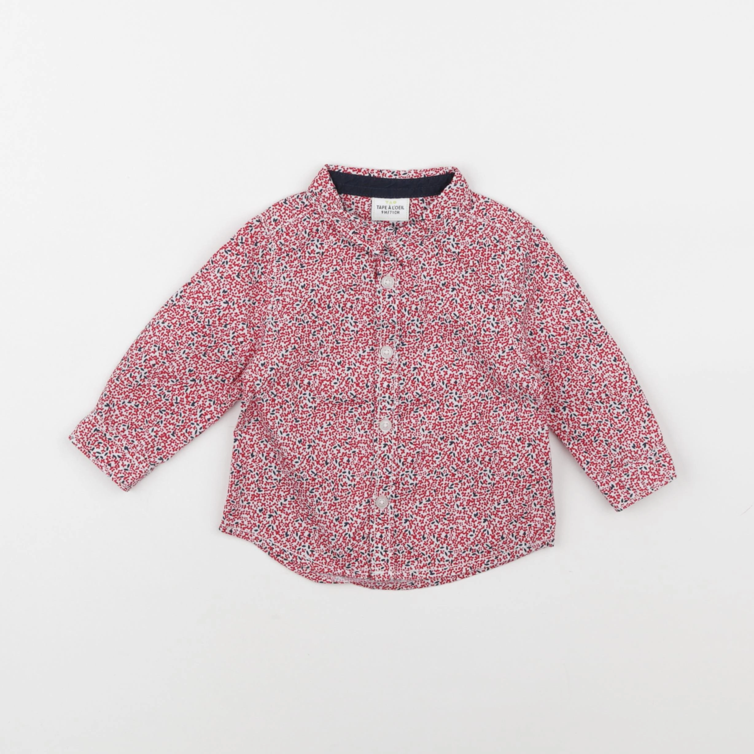 Tape à l'oeil - chemise rouge - 9 mois
