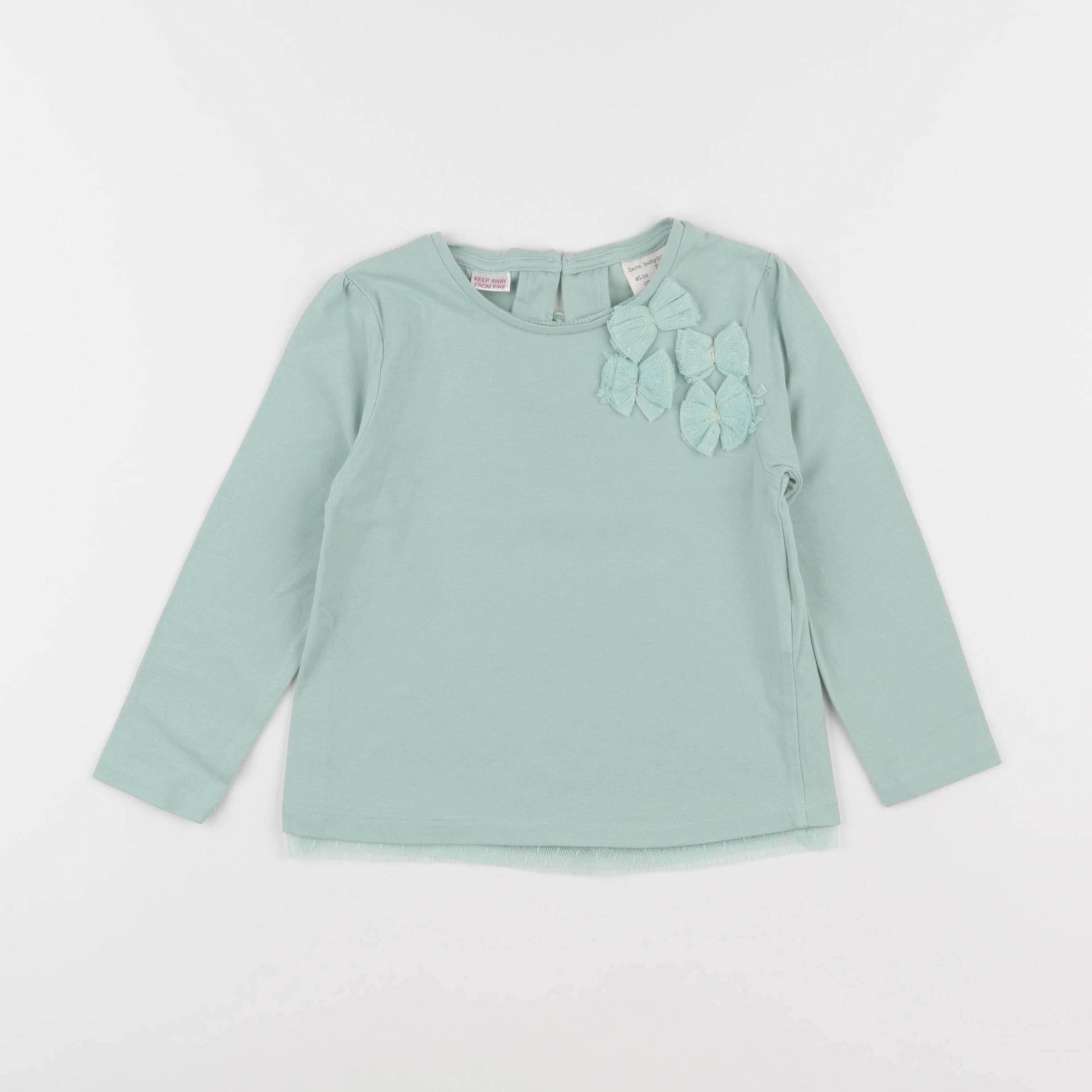 Zara - tee-shirt vert - 2/3 ans