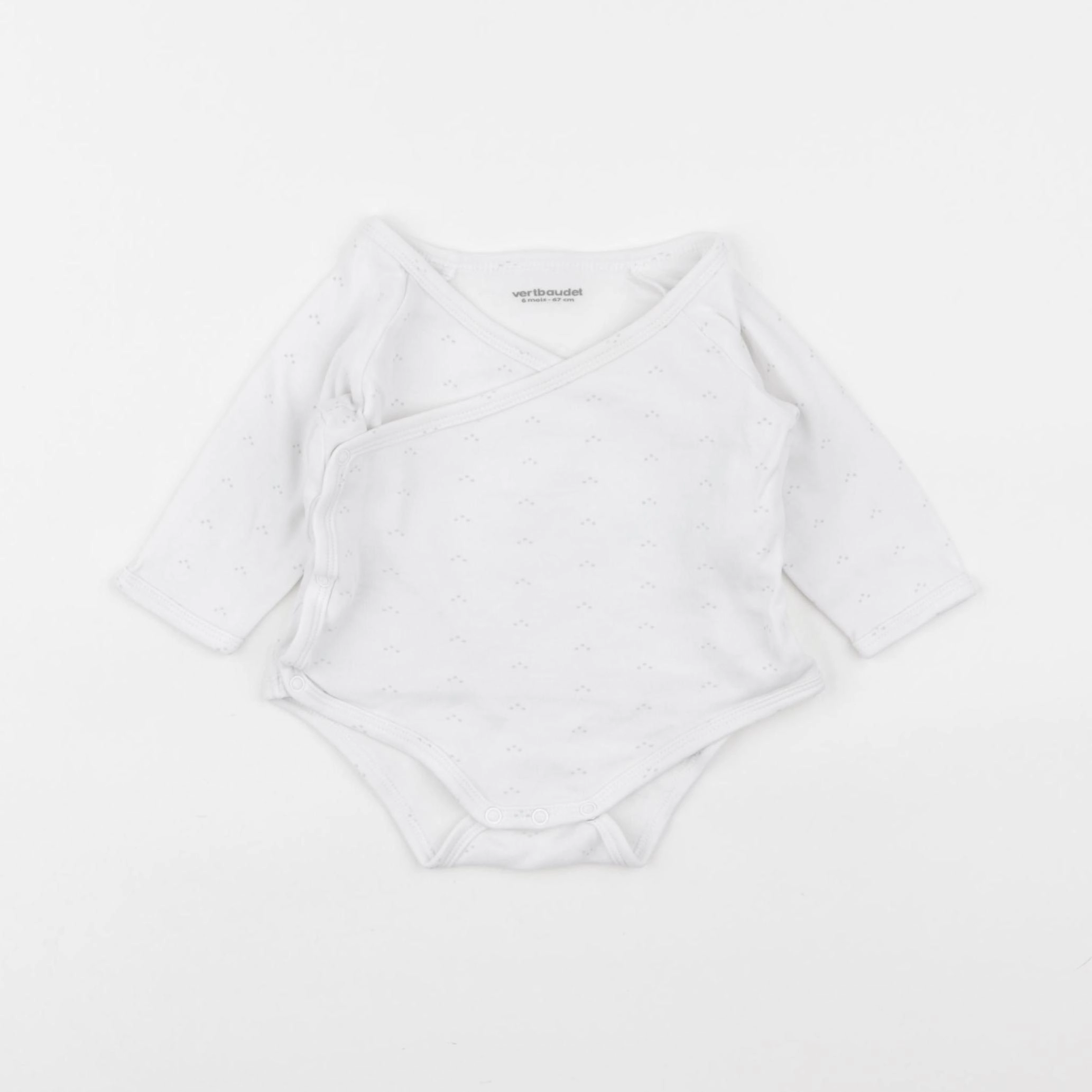 Vertbaudet - body blanc - 6 mois