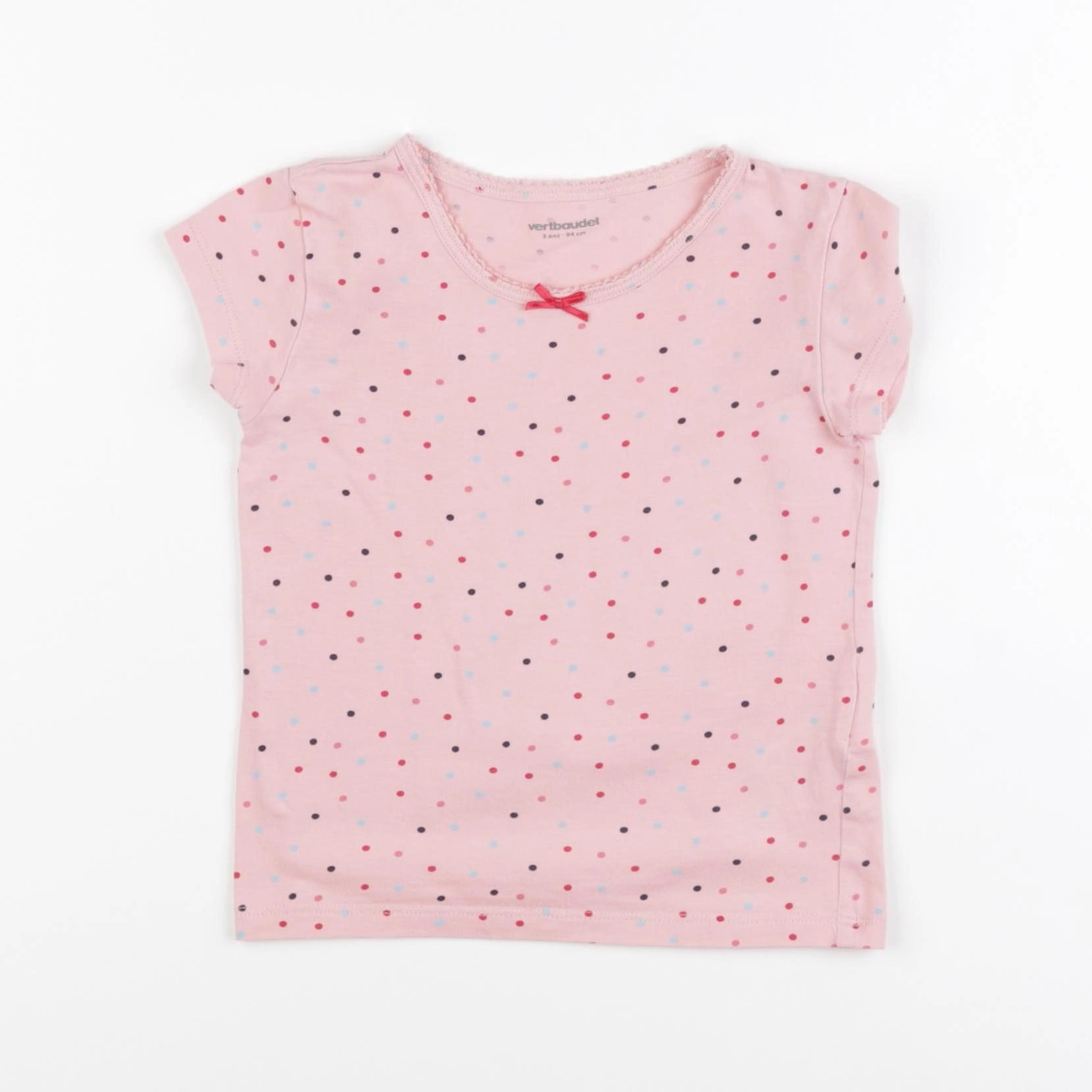 Vertbaudet - maillot de corps rose - 3 ans
