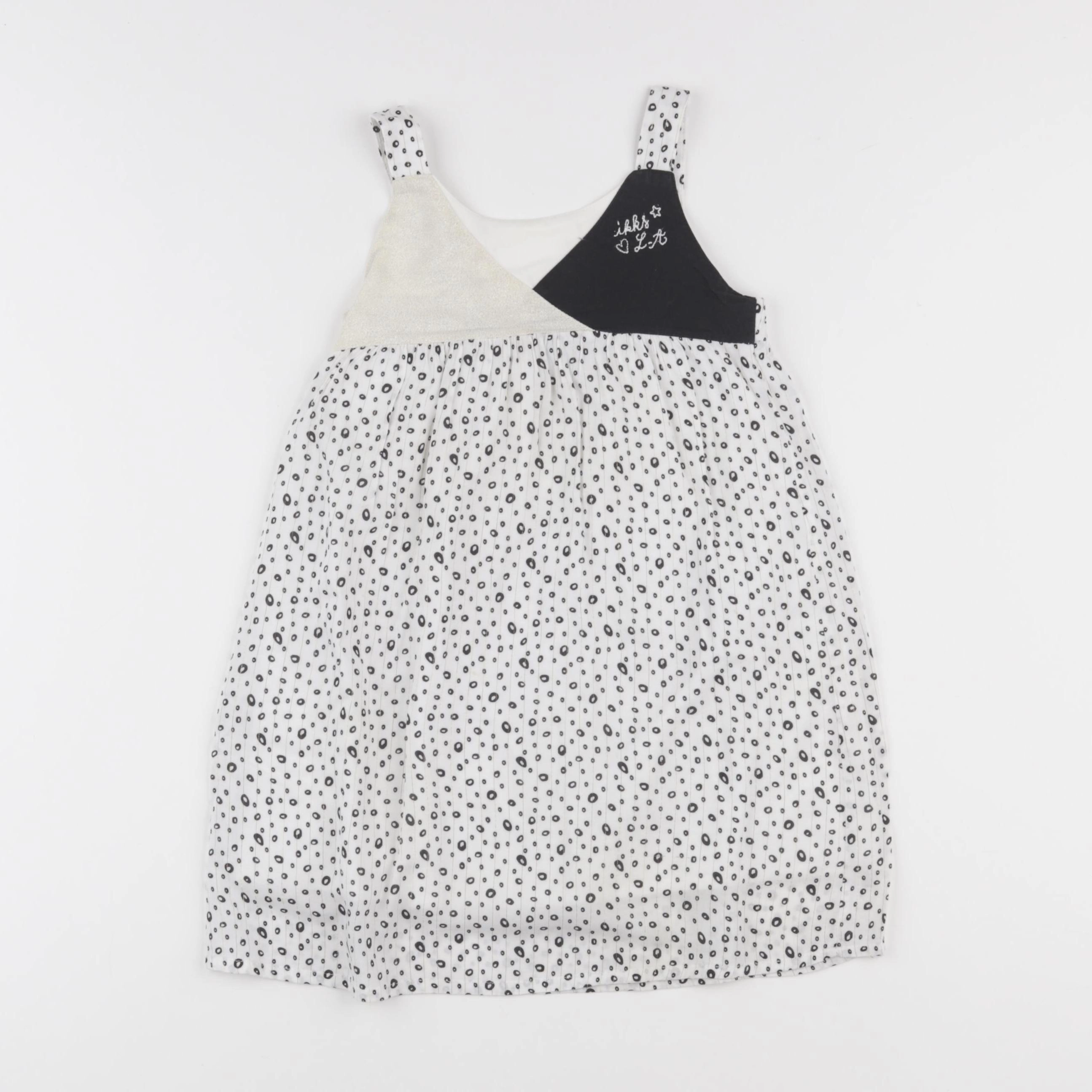 IKKS - robe blanc, or - 5 ans