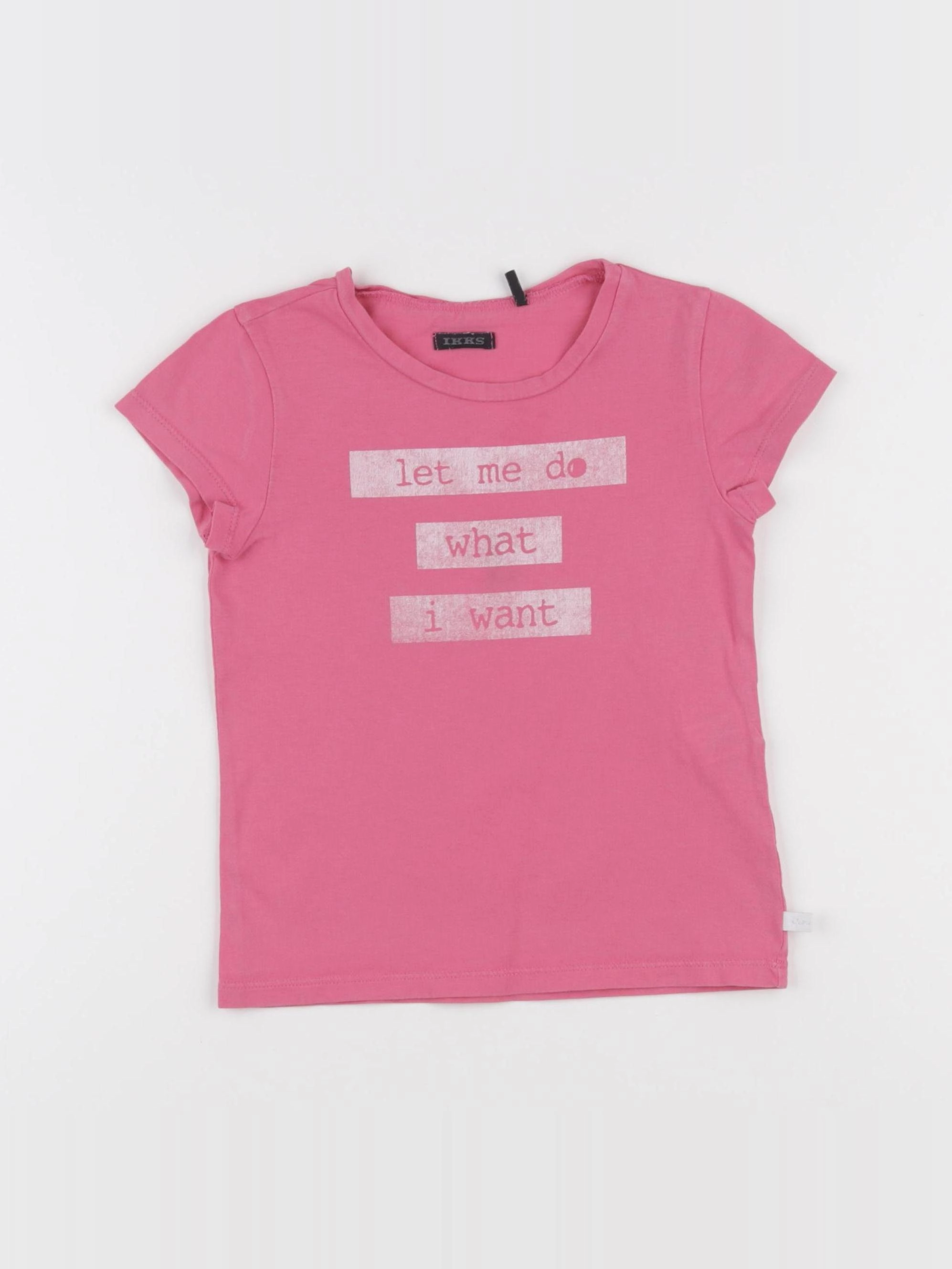 IKKS - tee-shirt rose - 4 ans