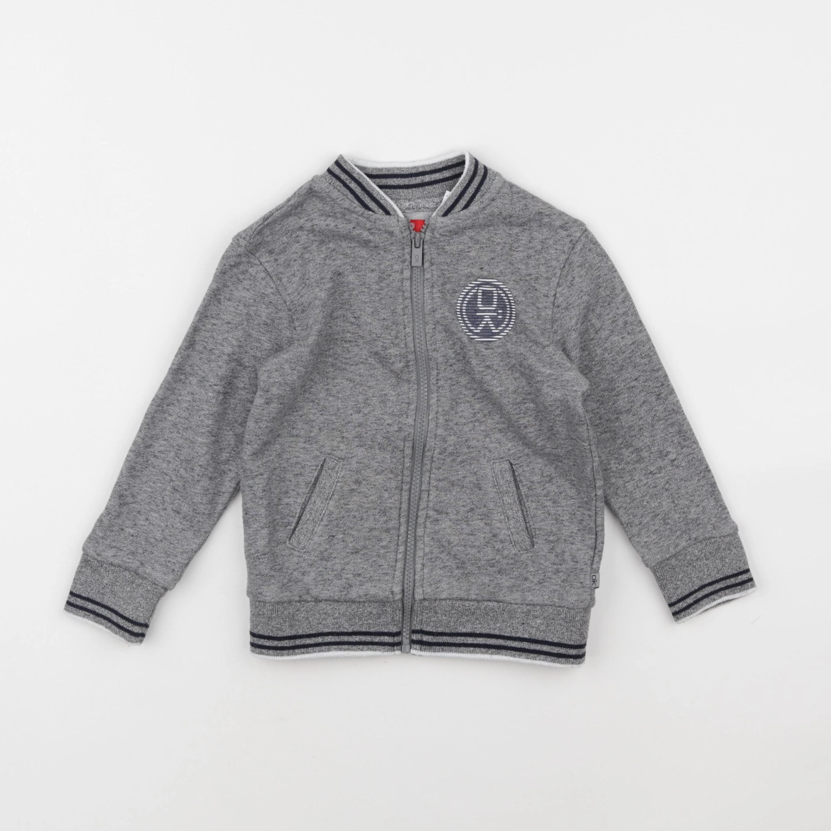 Okaidi - sweat gris - 4 ans