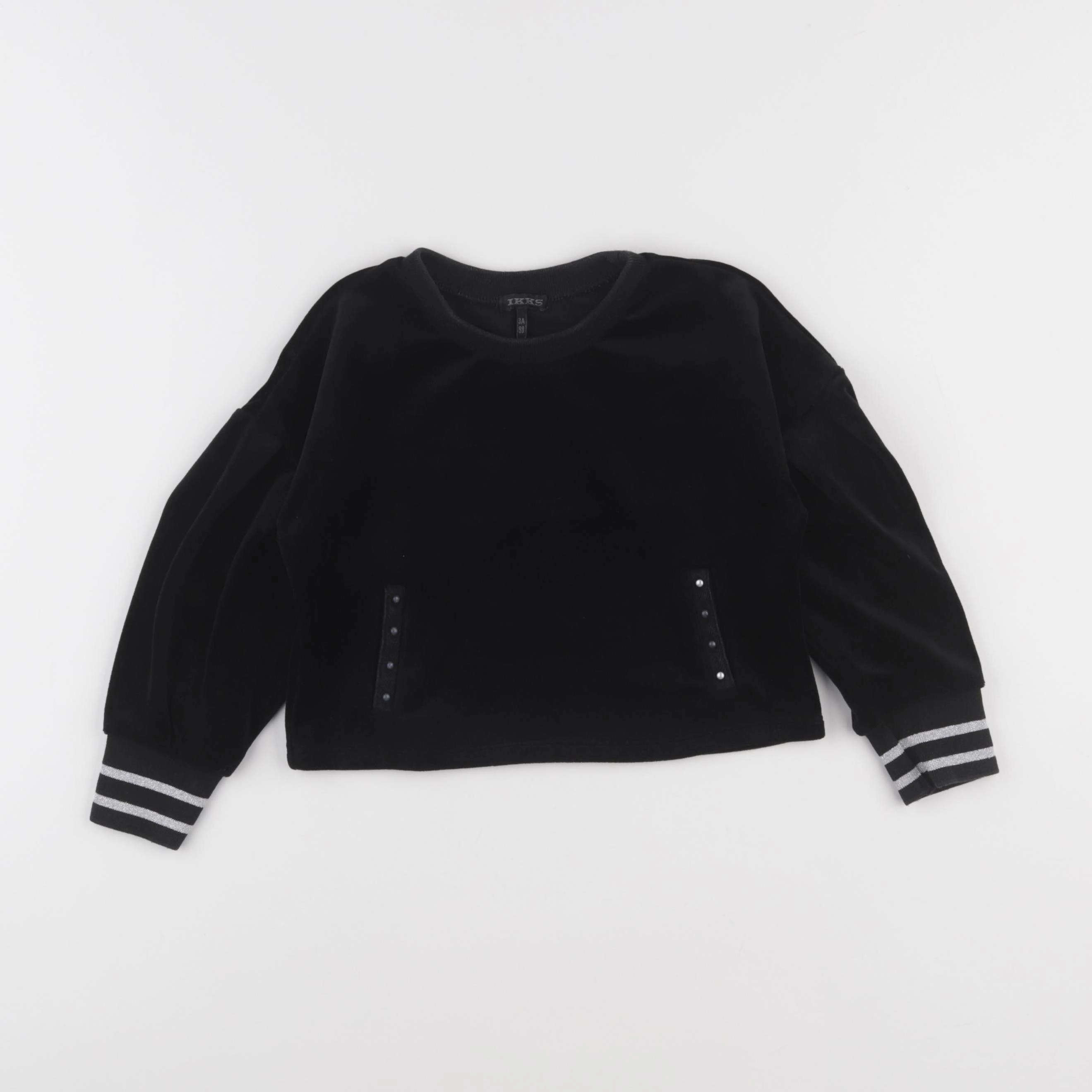 IKKS - pull noir, argent - 3 ans