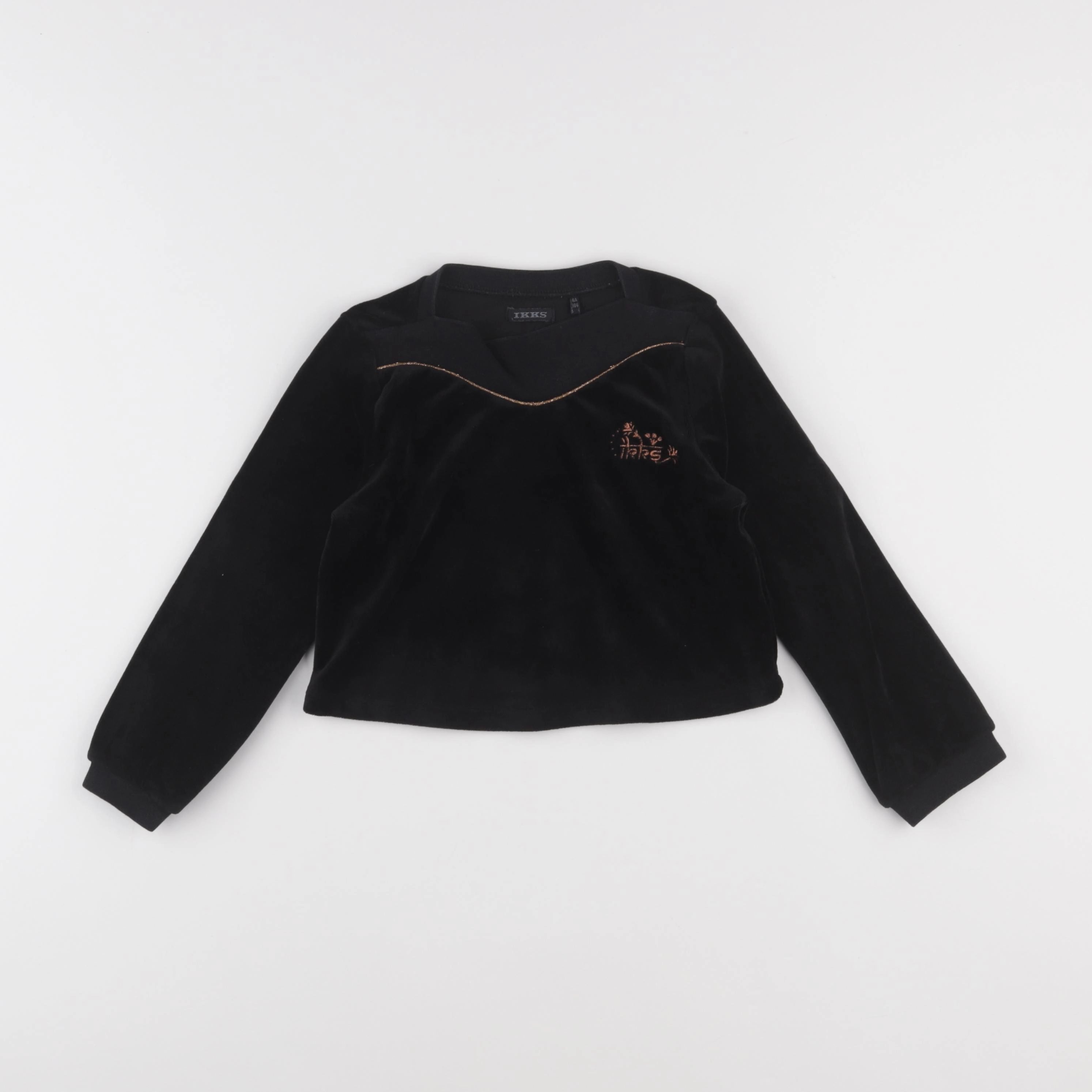 IKKS - sweat noir, or - 4 ans