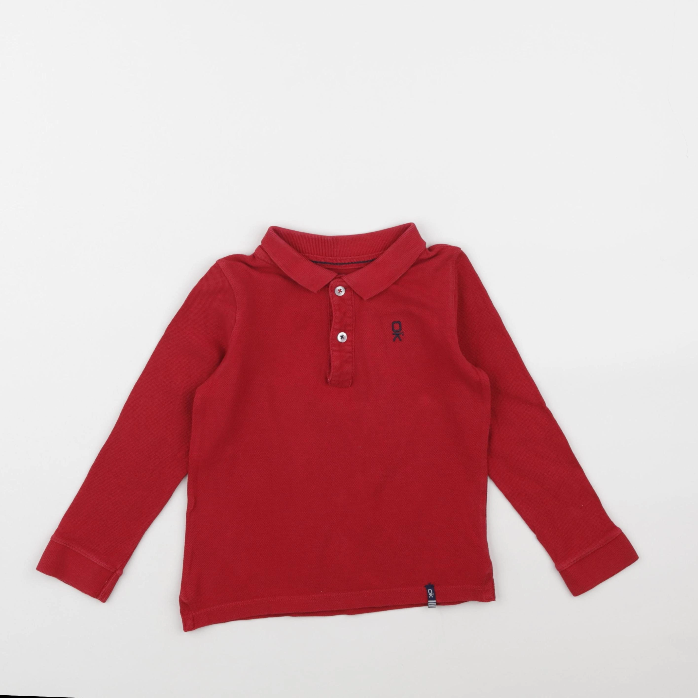 Okaidi - polo rouge - 4 ans