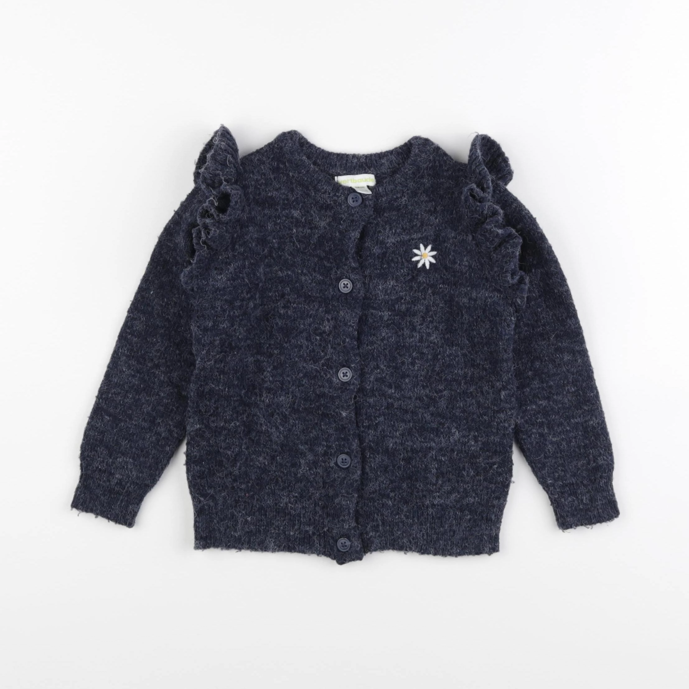 Vertbaudet - gilet bleu - 3 ans