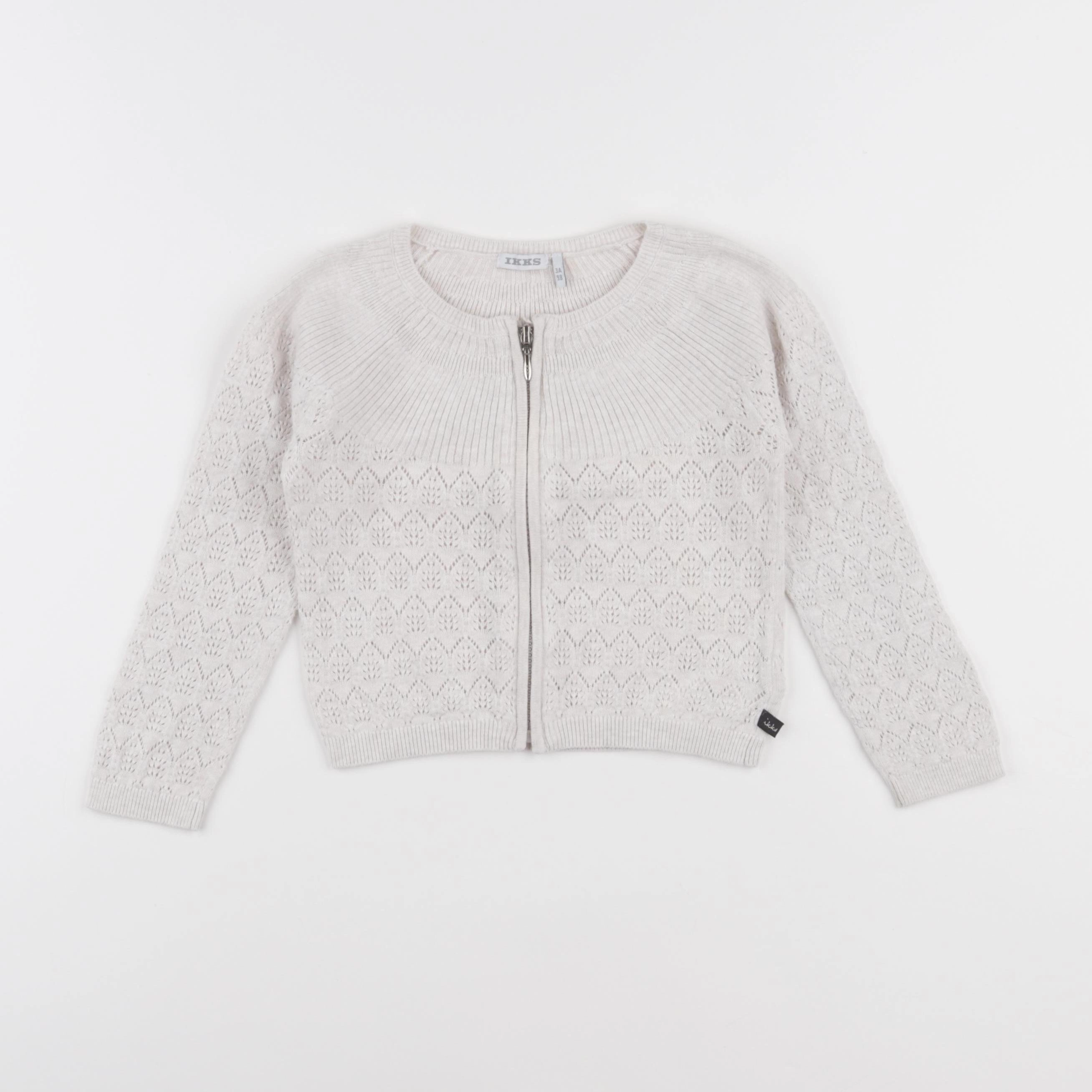 IKKS - gilet beige - 3 ans