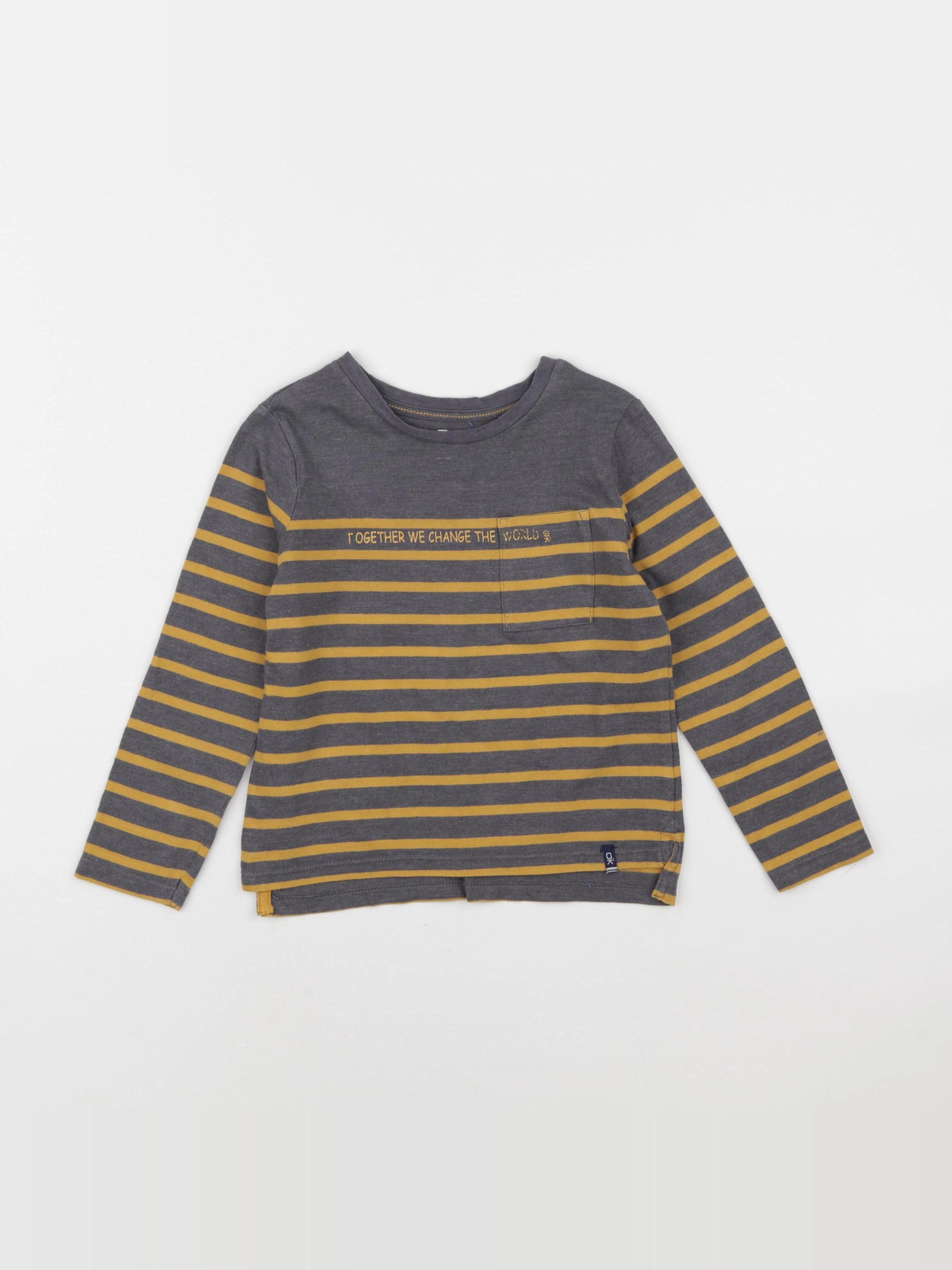 Okaidi - tee-shirt gris - 4 ans