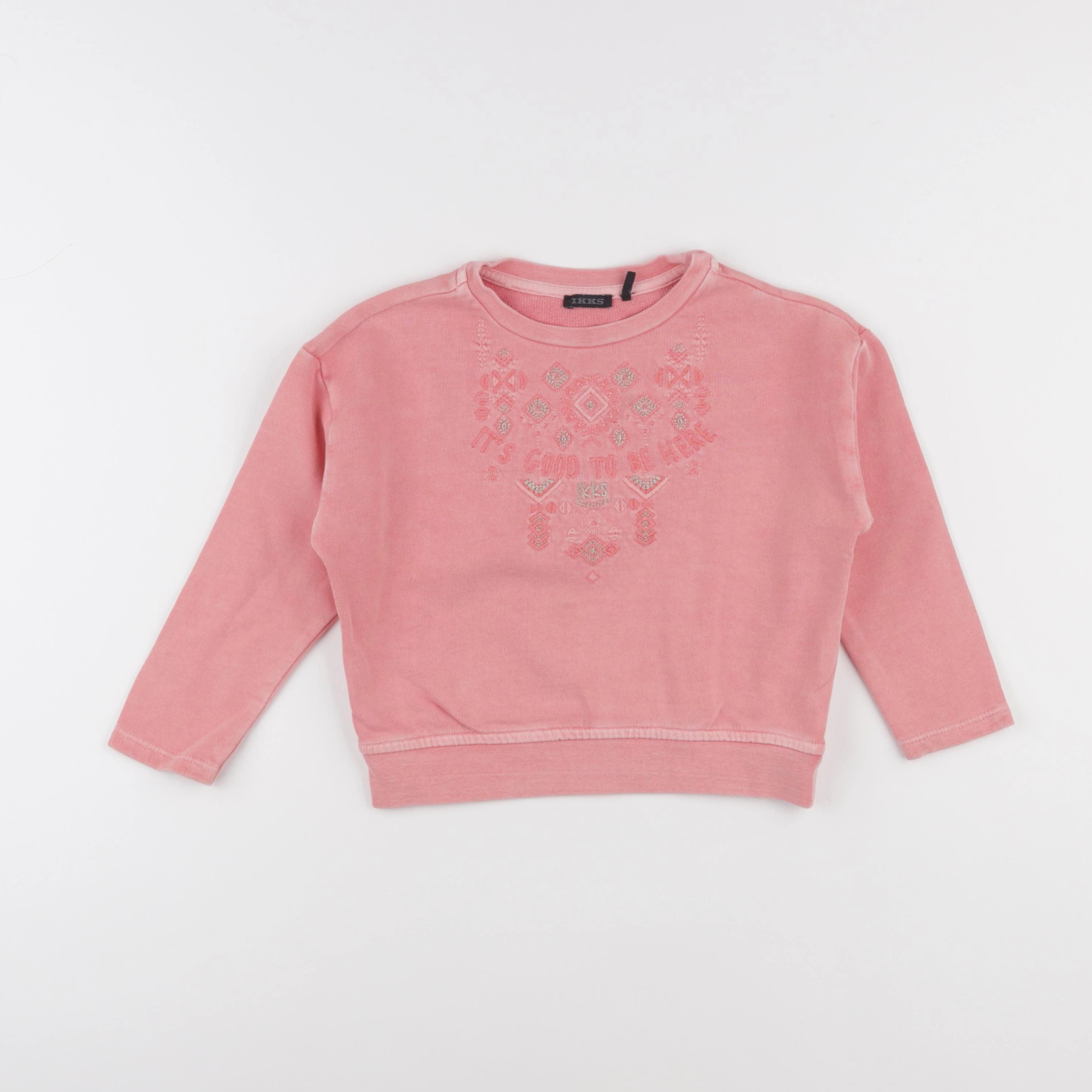 IKKS - sweat rose - 4 ans