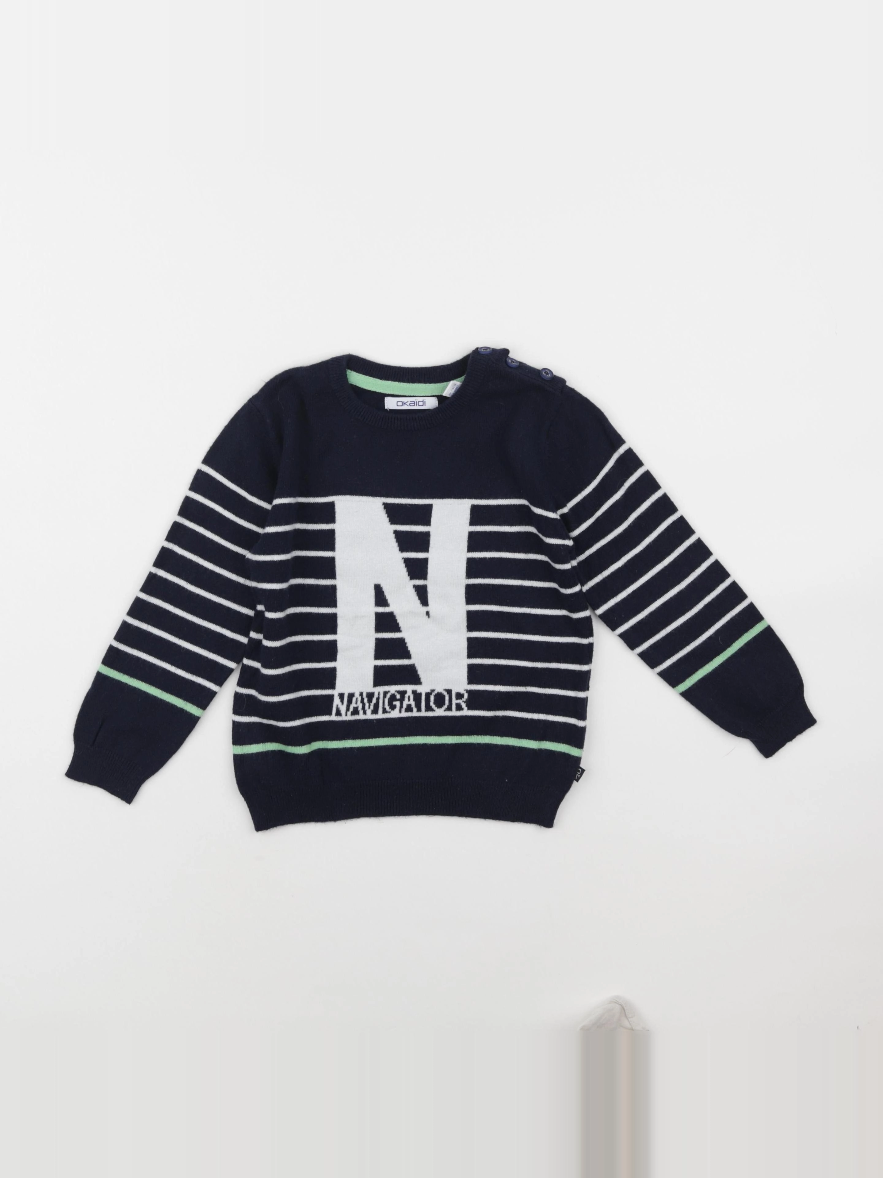 Okaidi - pull bleu - 3 ans