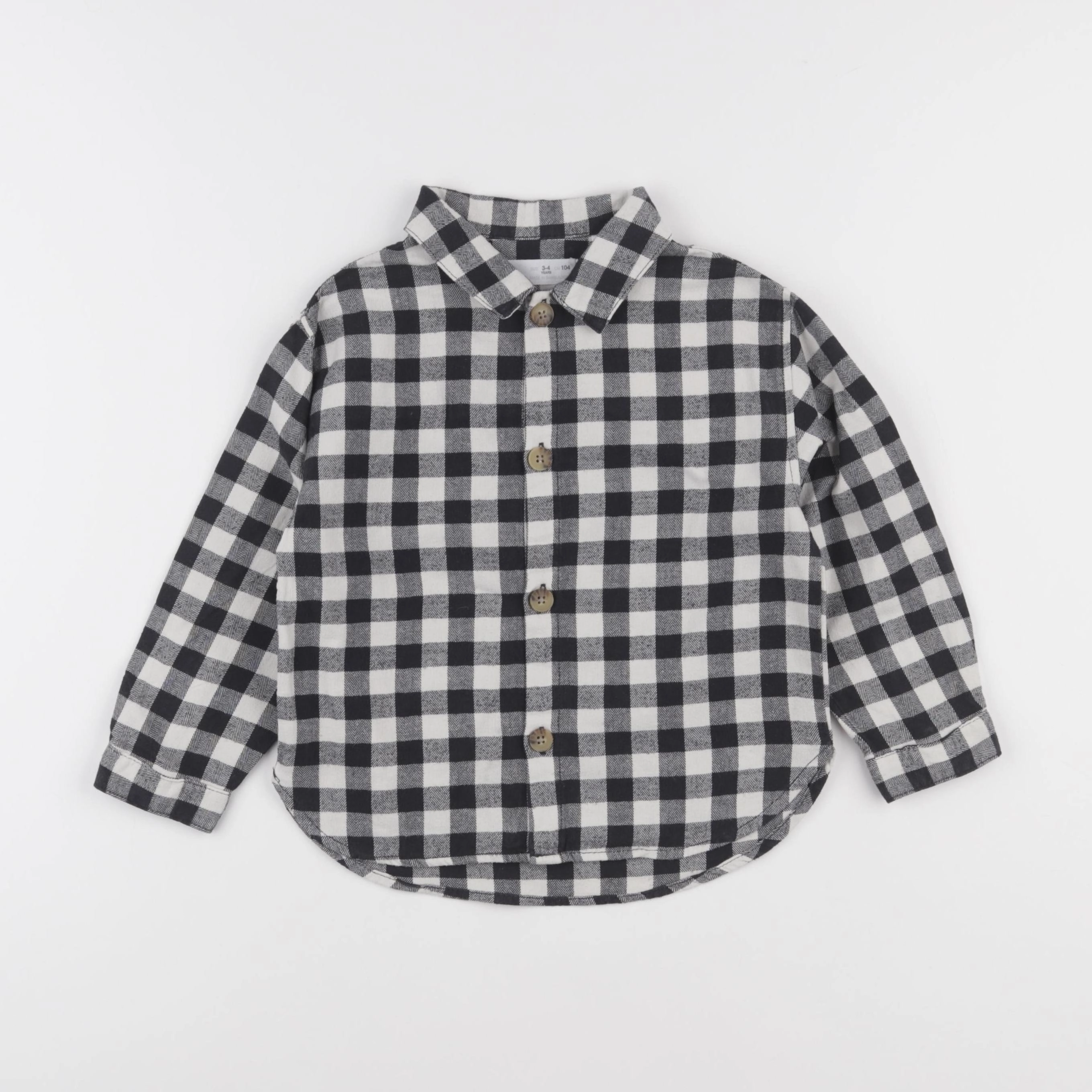 Zara - chemise noir - 3/4 ans