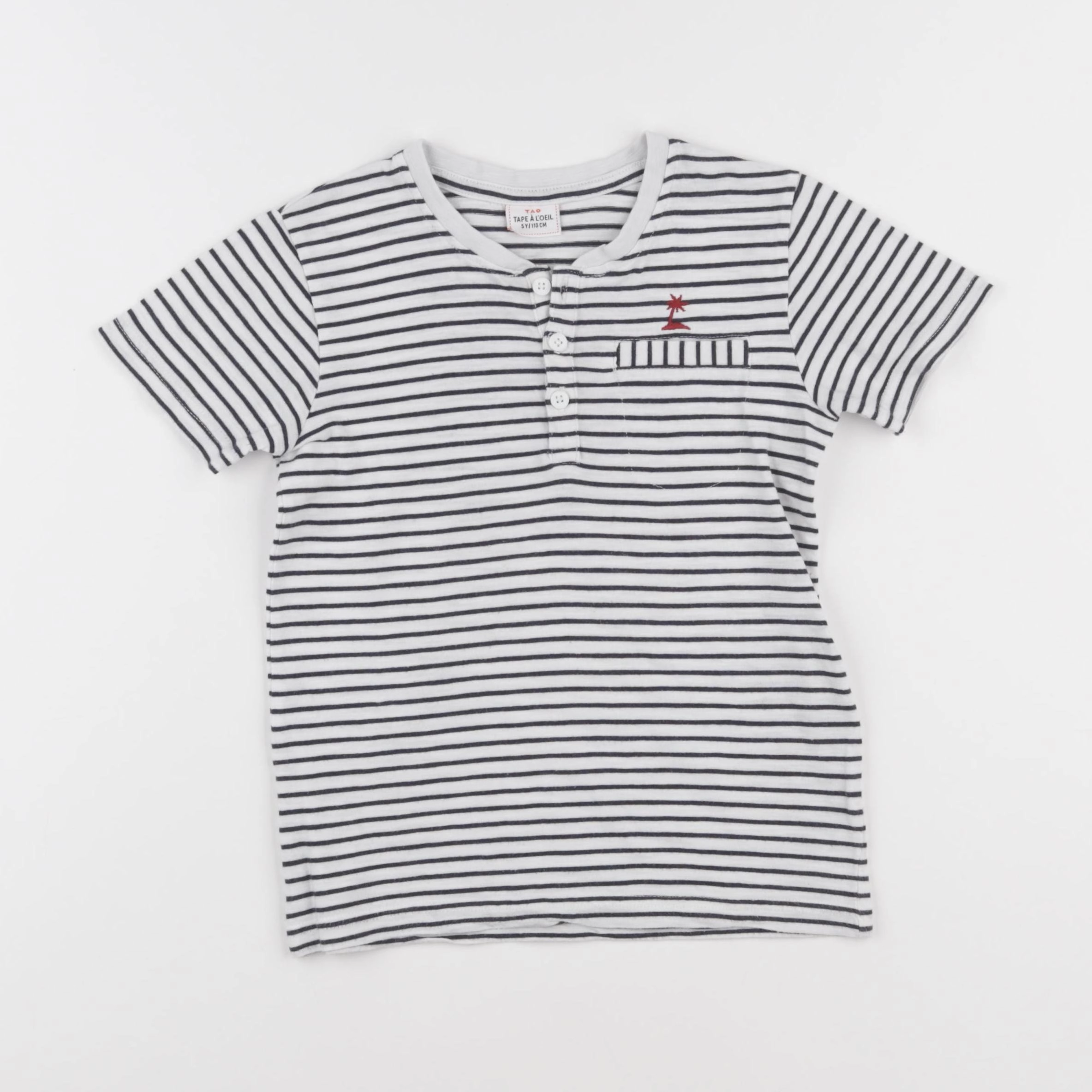 Tape à l'oeil - tee-shirt blanc, bleu - 5 ans