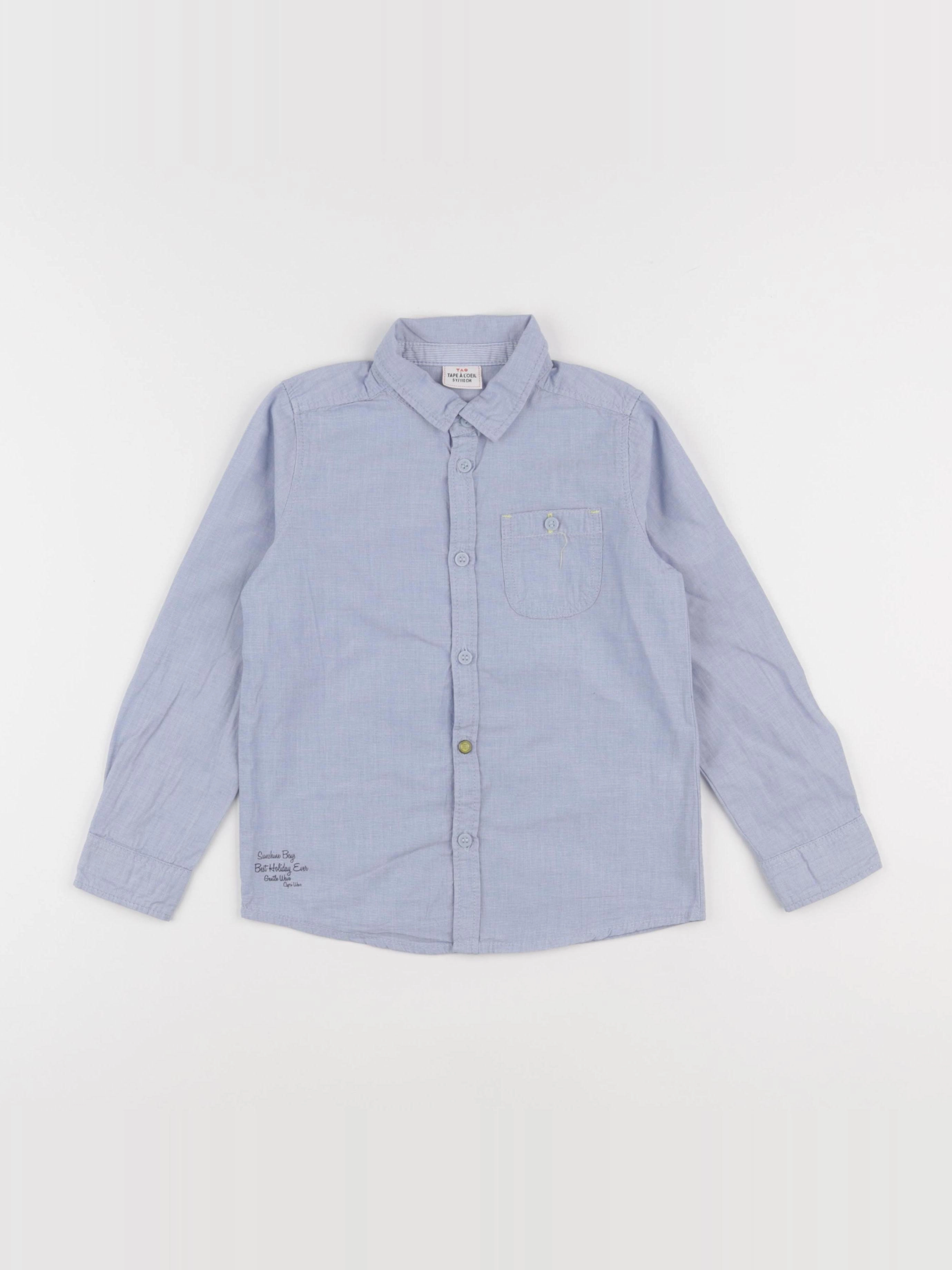 Tape à l'oeil - chemise bleu - 5 ans