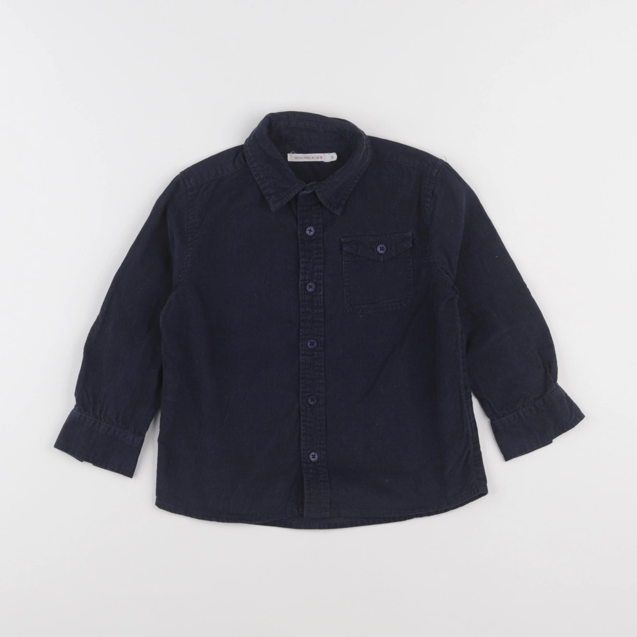 Monoprix - chemise bleu - 3 ans