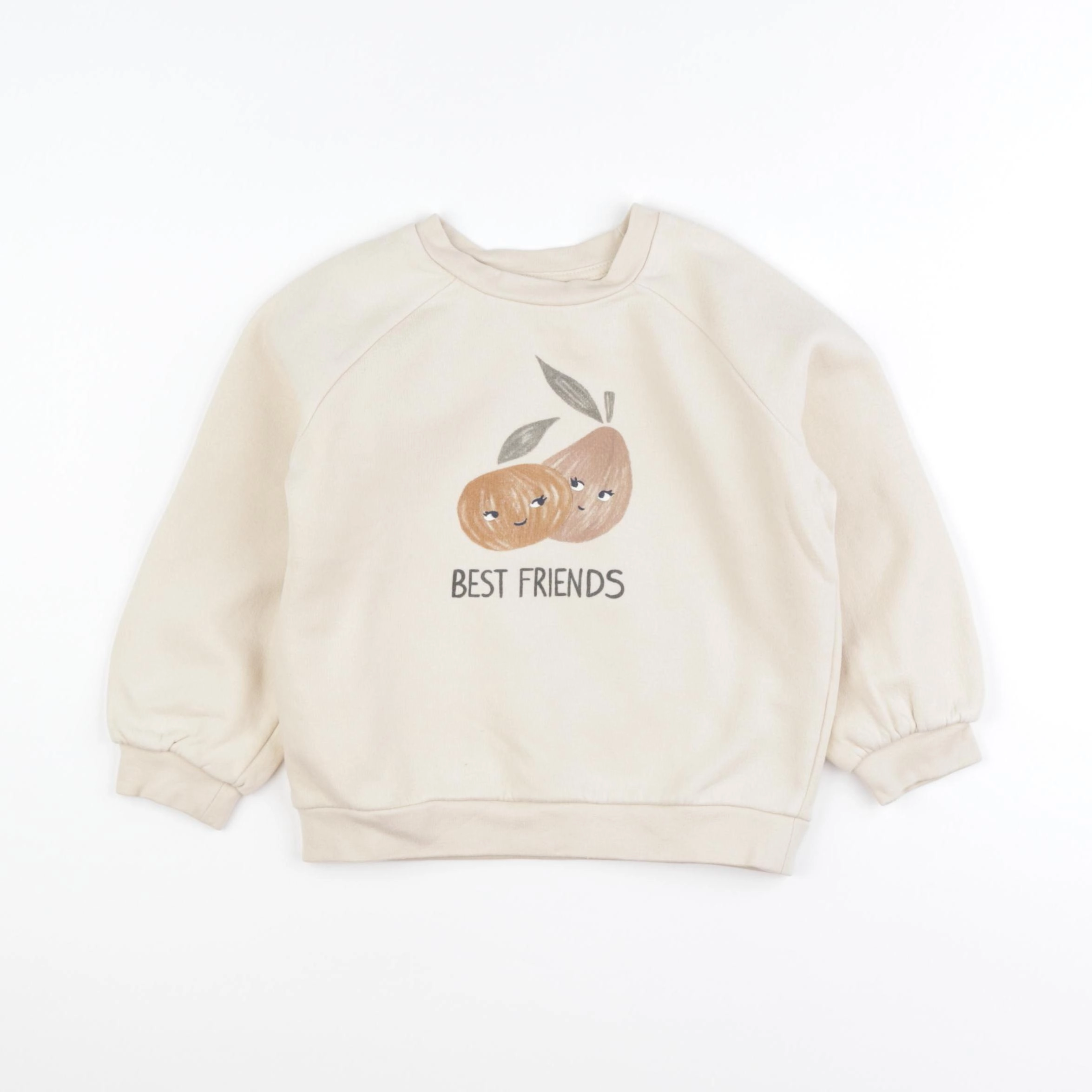 Vertbaudet - sweat beige - 4 ans