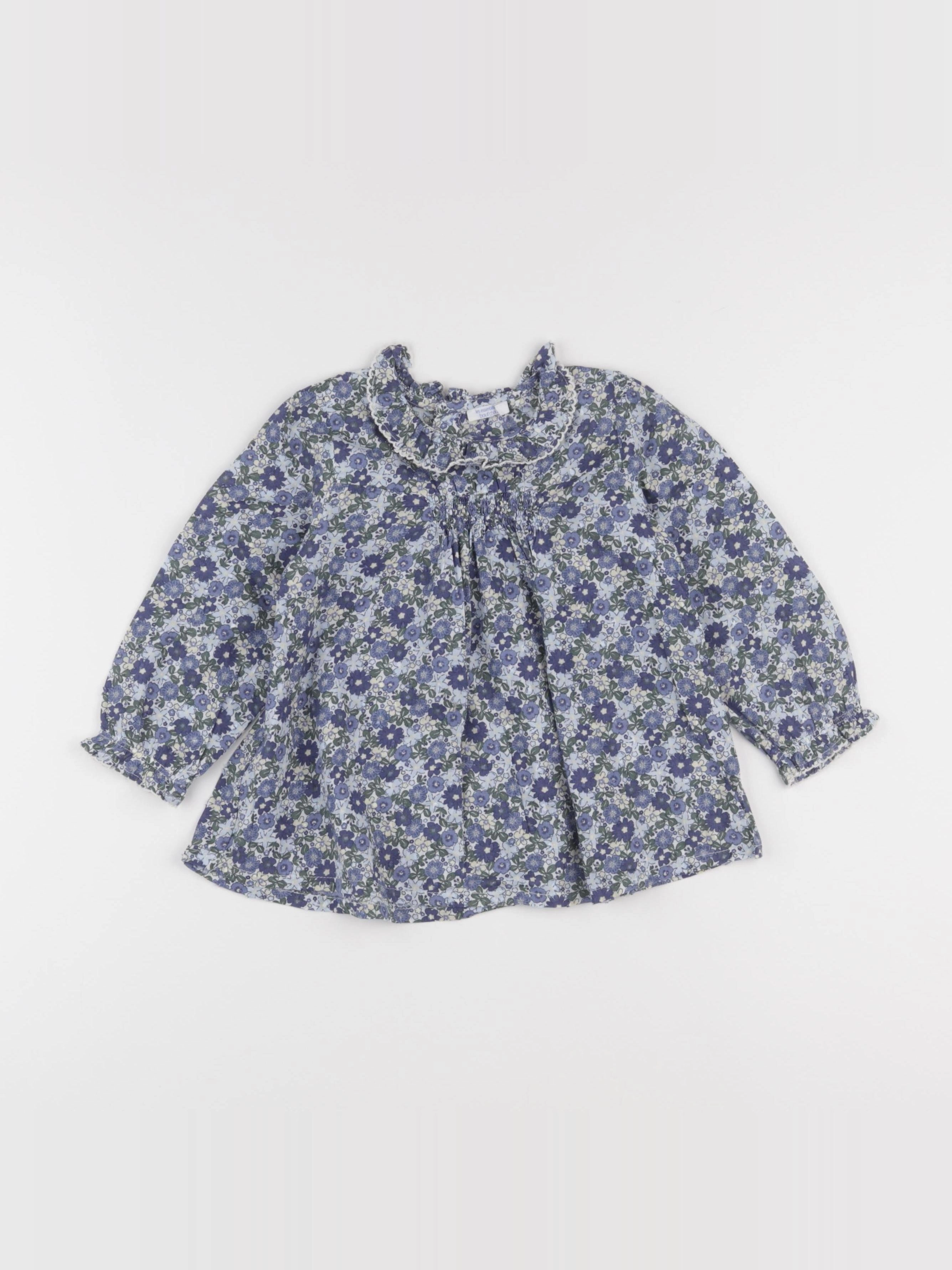 Boutchou - blouse bleu - 36 mois