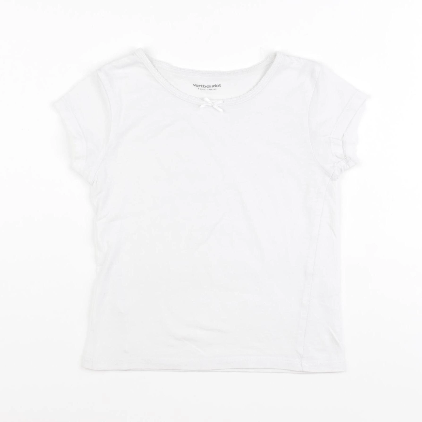 Vertbaudet - maillot de corps blanc - 5 ans