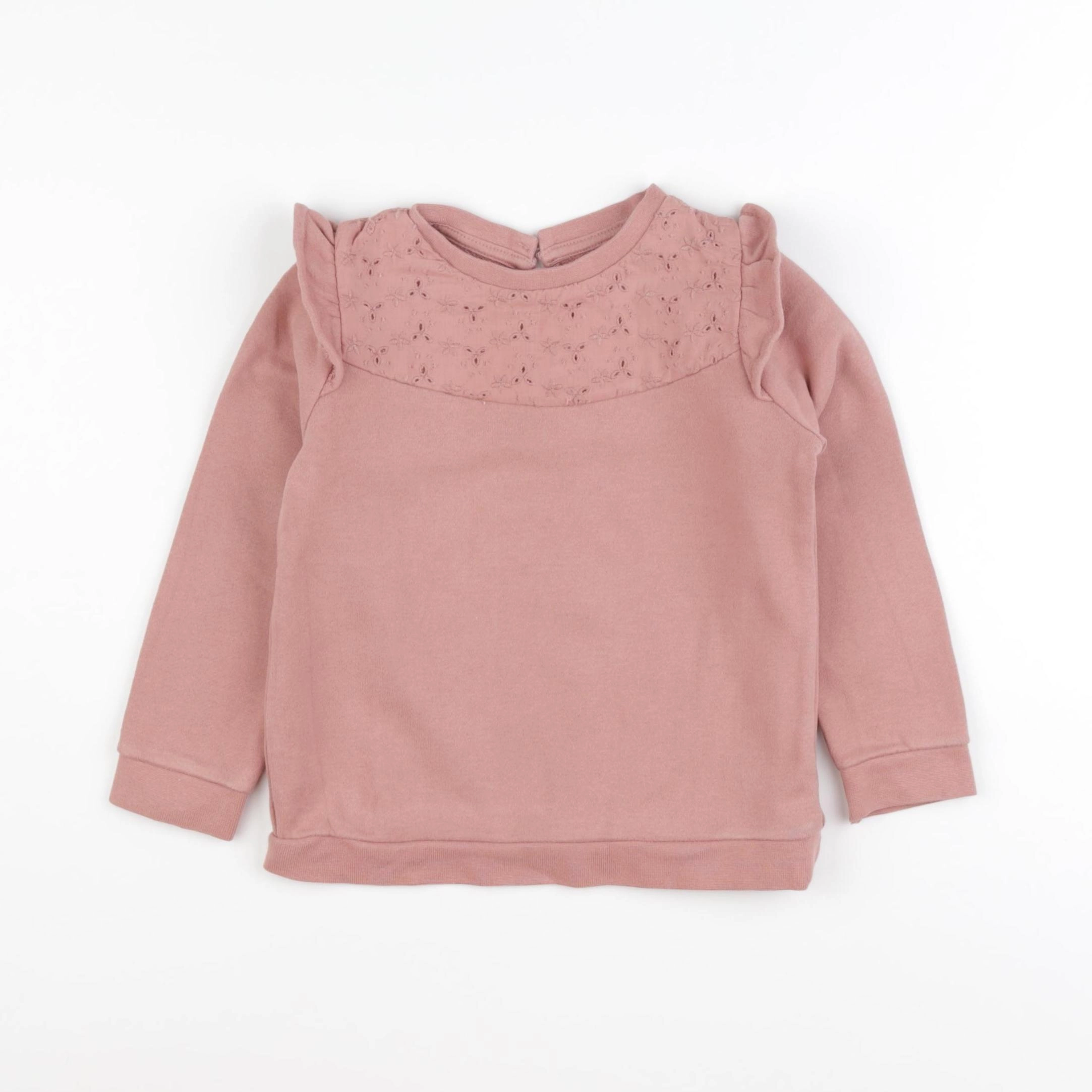 Vertbaudet - sweat rose - 4 ans