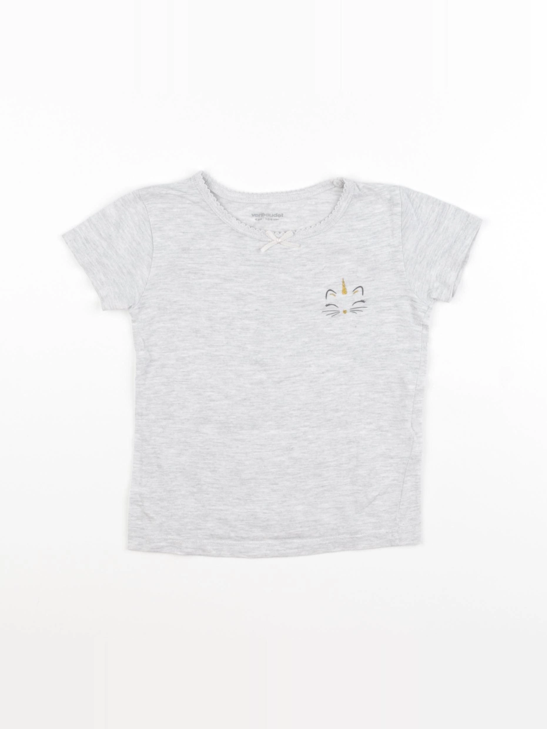 Vertbaudet - maillot de corps gris - 4 ans