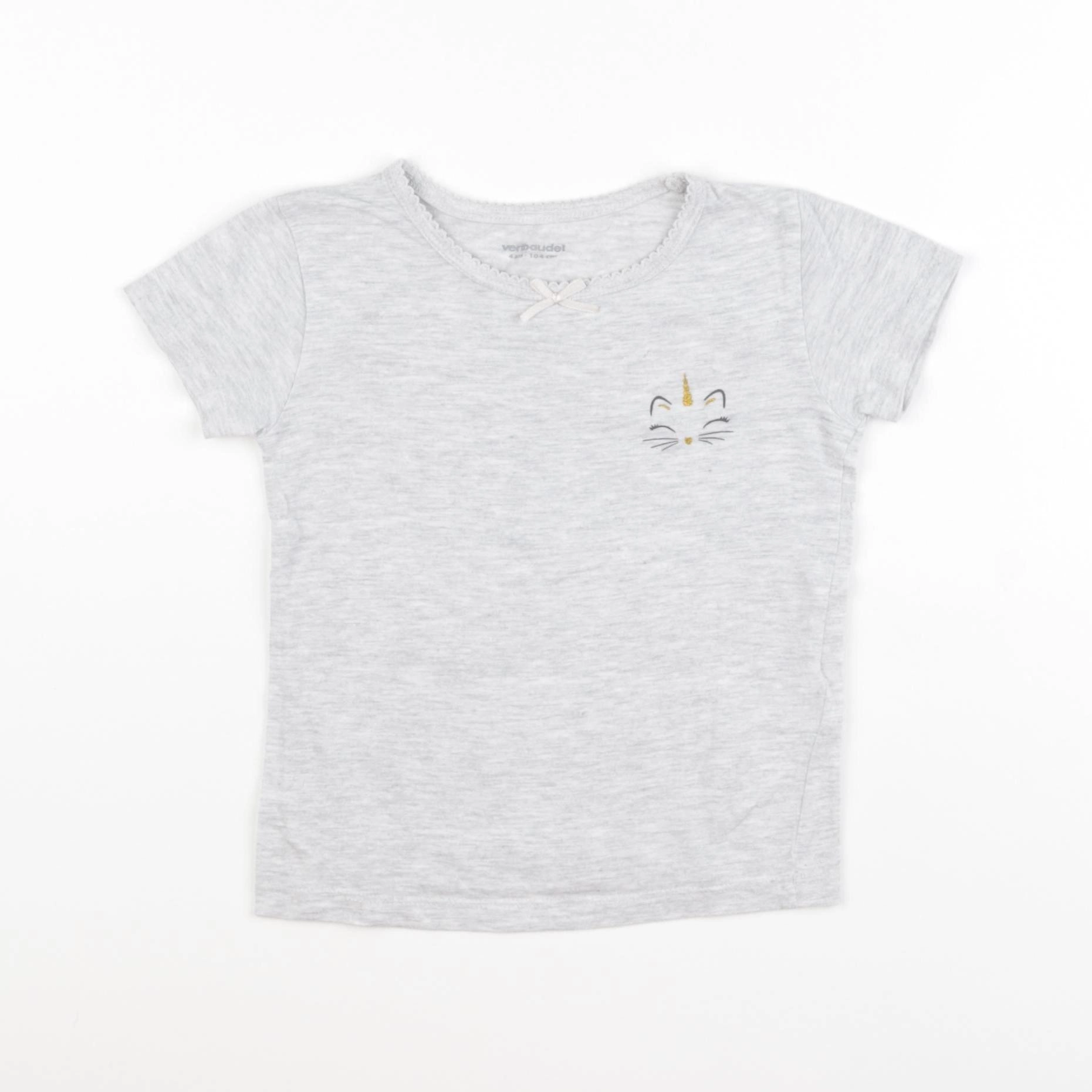 Vertbaudet - maillot de corps gris - 4 ans