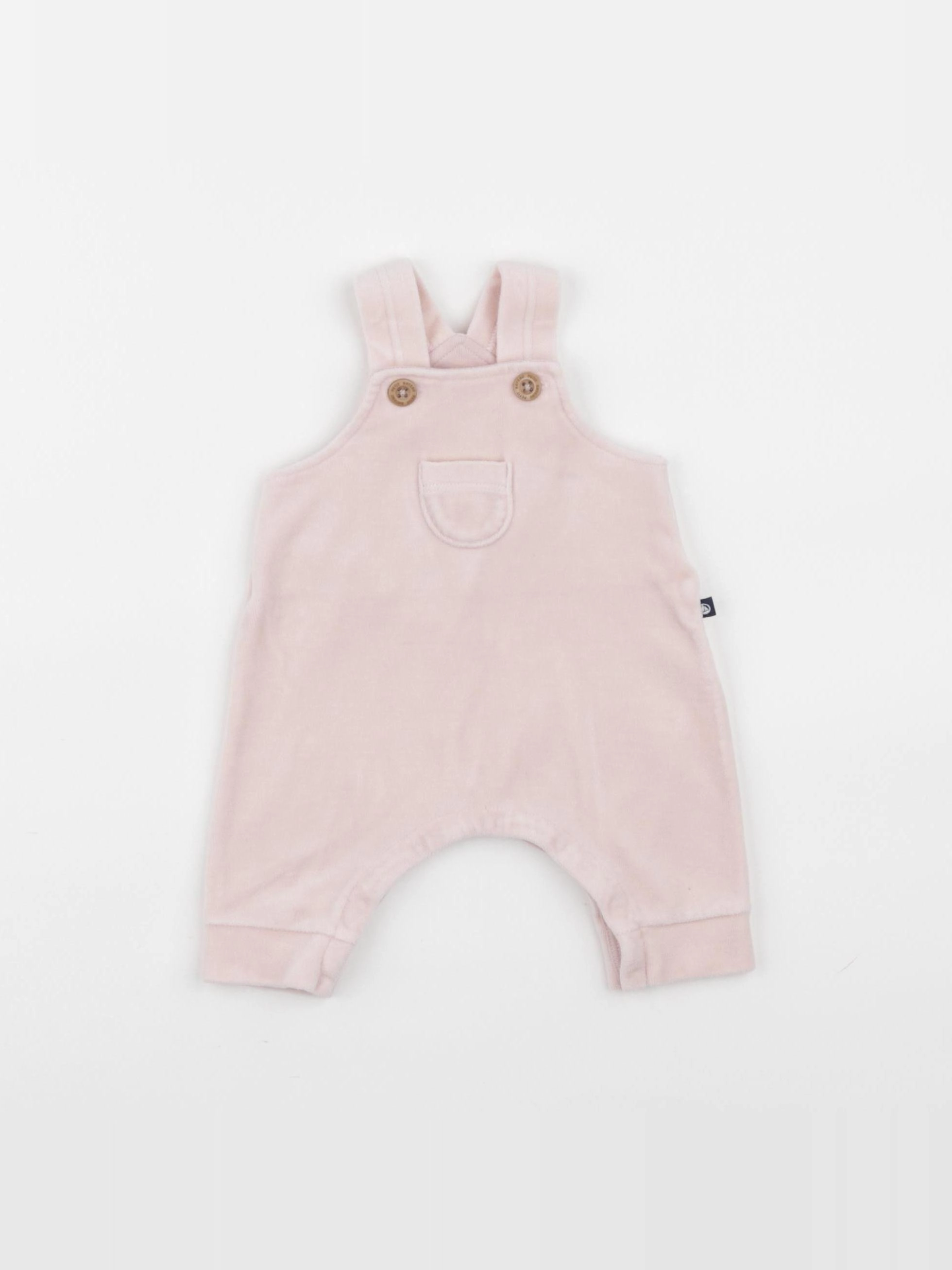 Petit Bateau - salopette rose - 0 mois