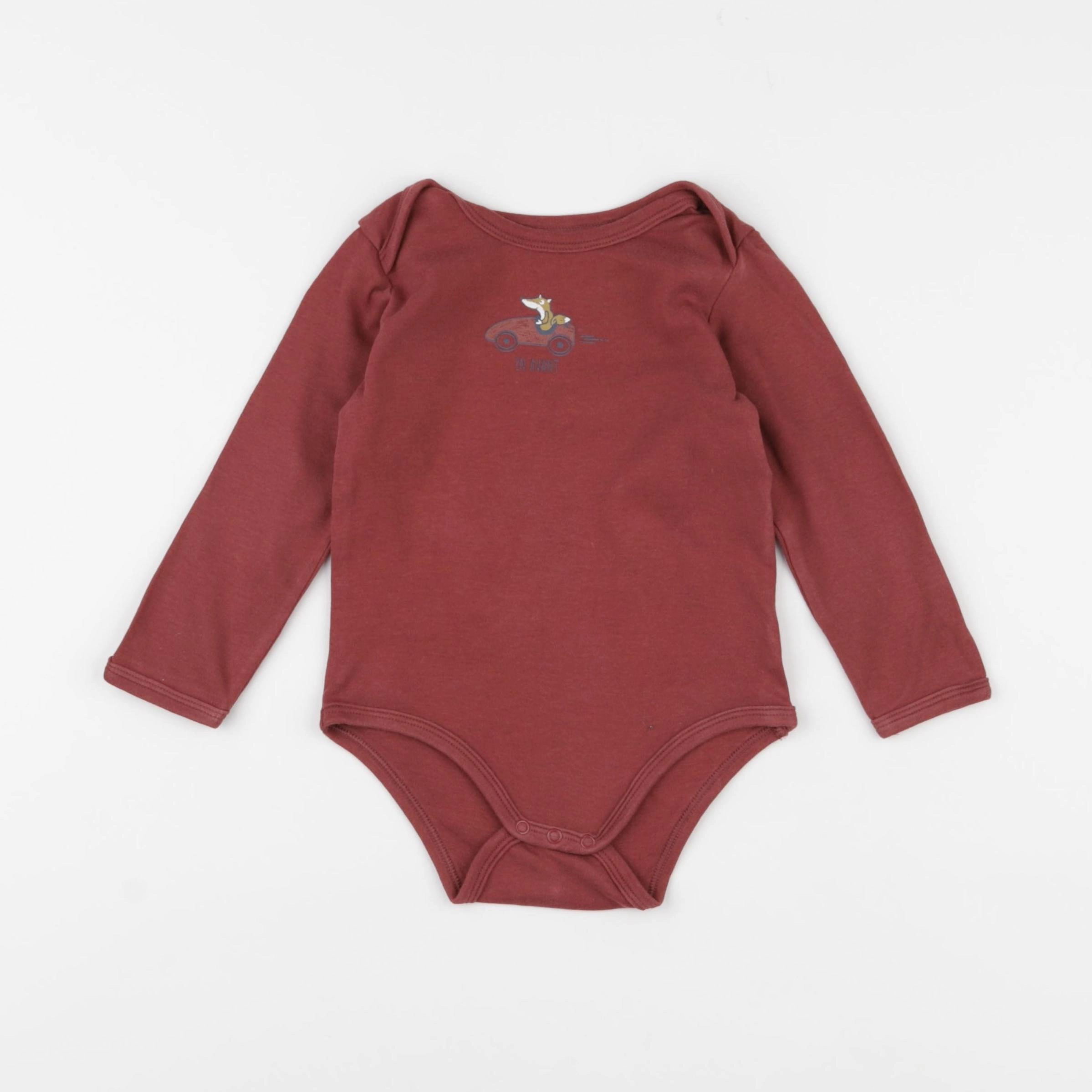 Vertbaudet - body rouge - 24 mois