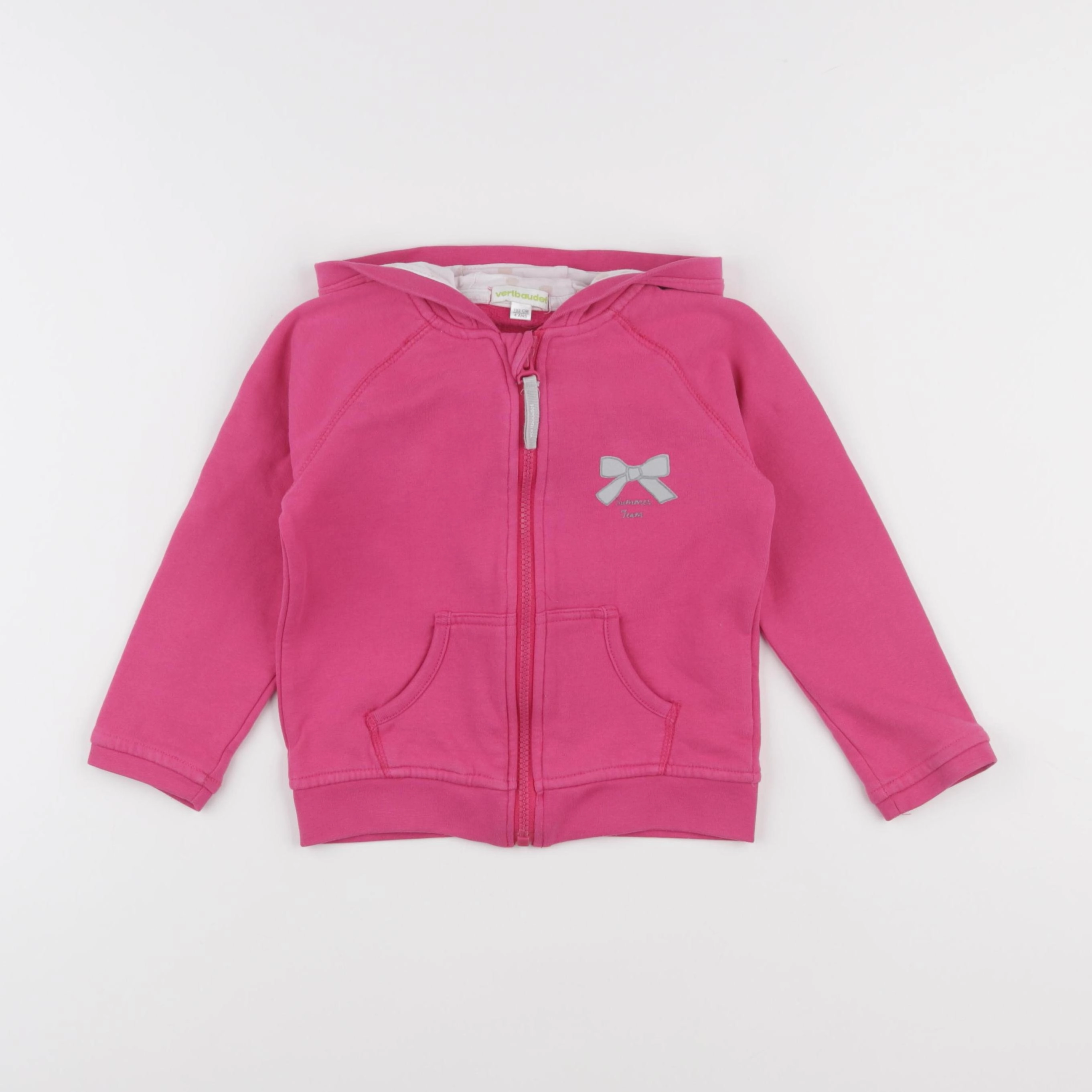 Vertbaudet - sweat rose - 4 ans