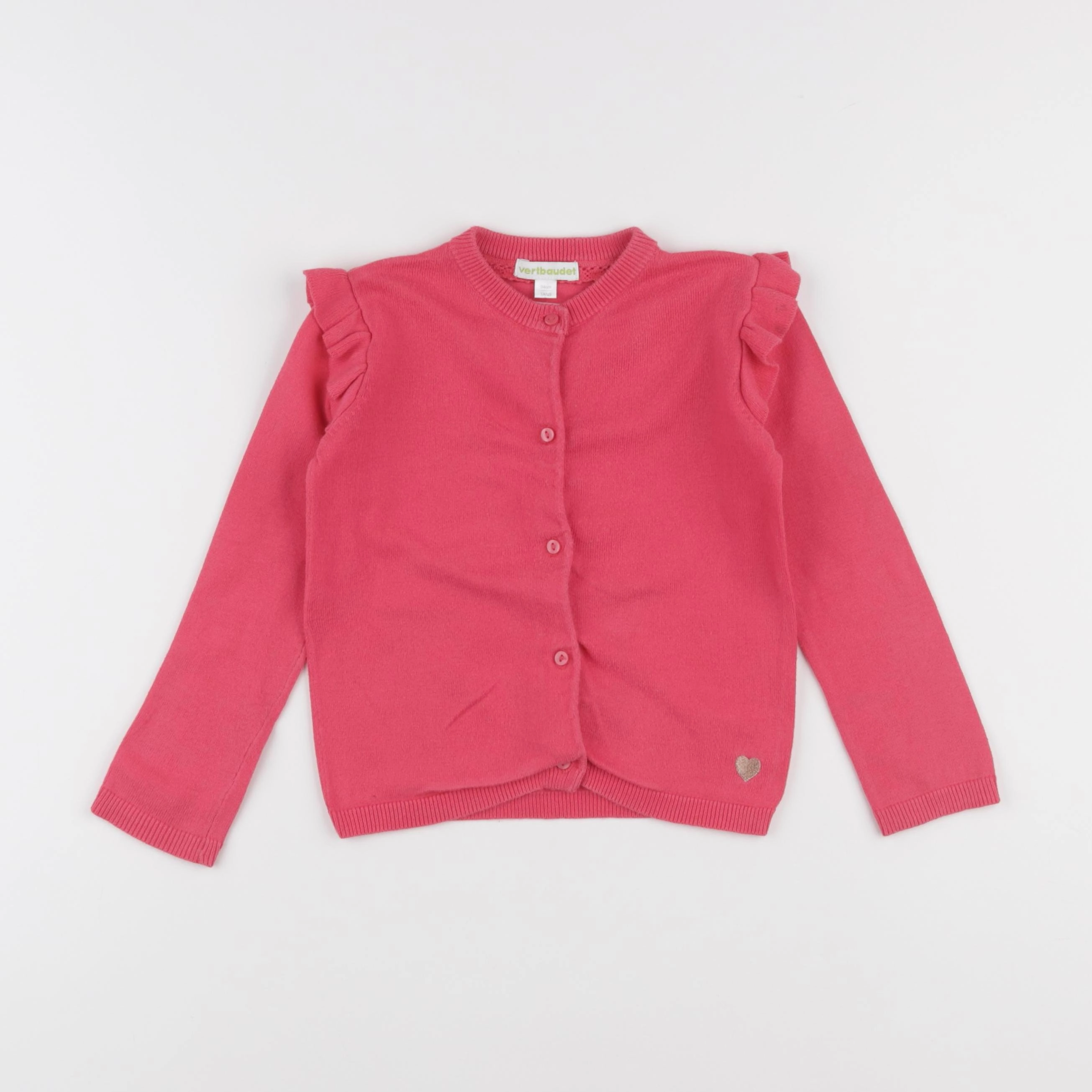 Vertbaudet - gilet rose - 3 ans