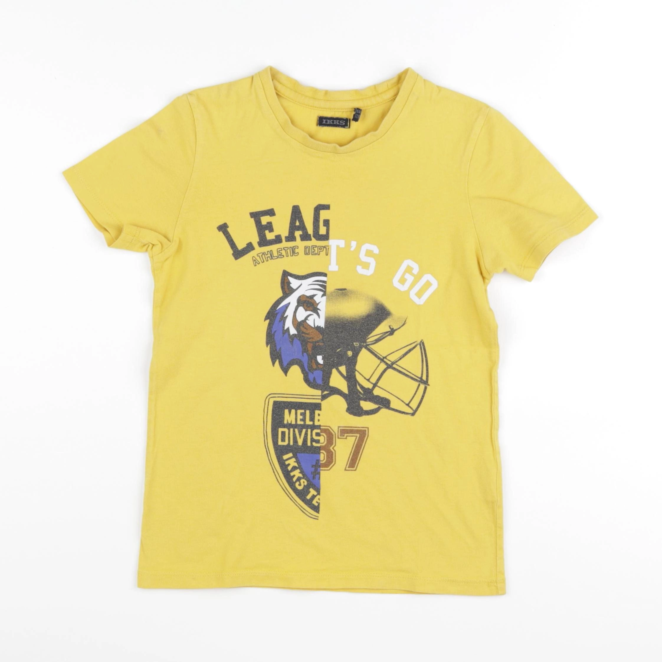 IKKS - tee-shirt jaune - 8 ans