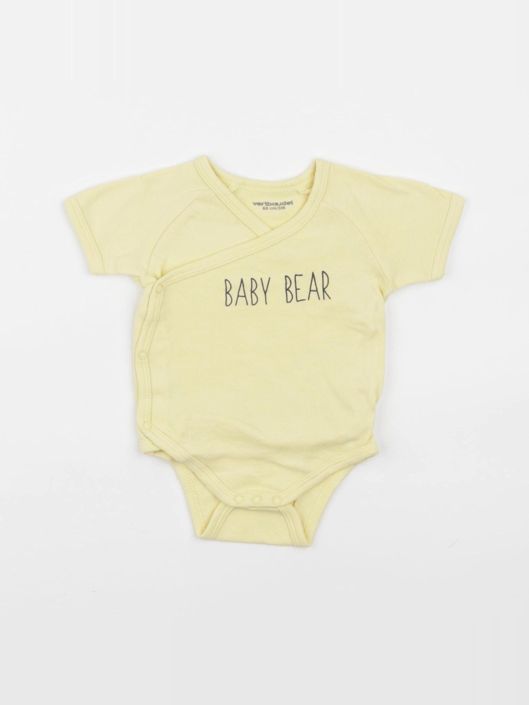 Vertbaudet - body jaune - 3 mois