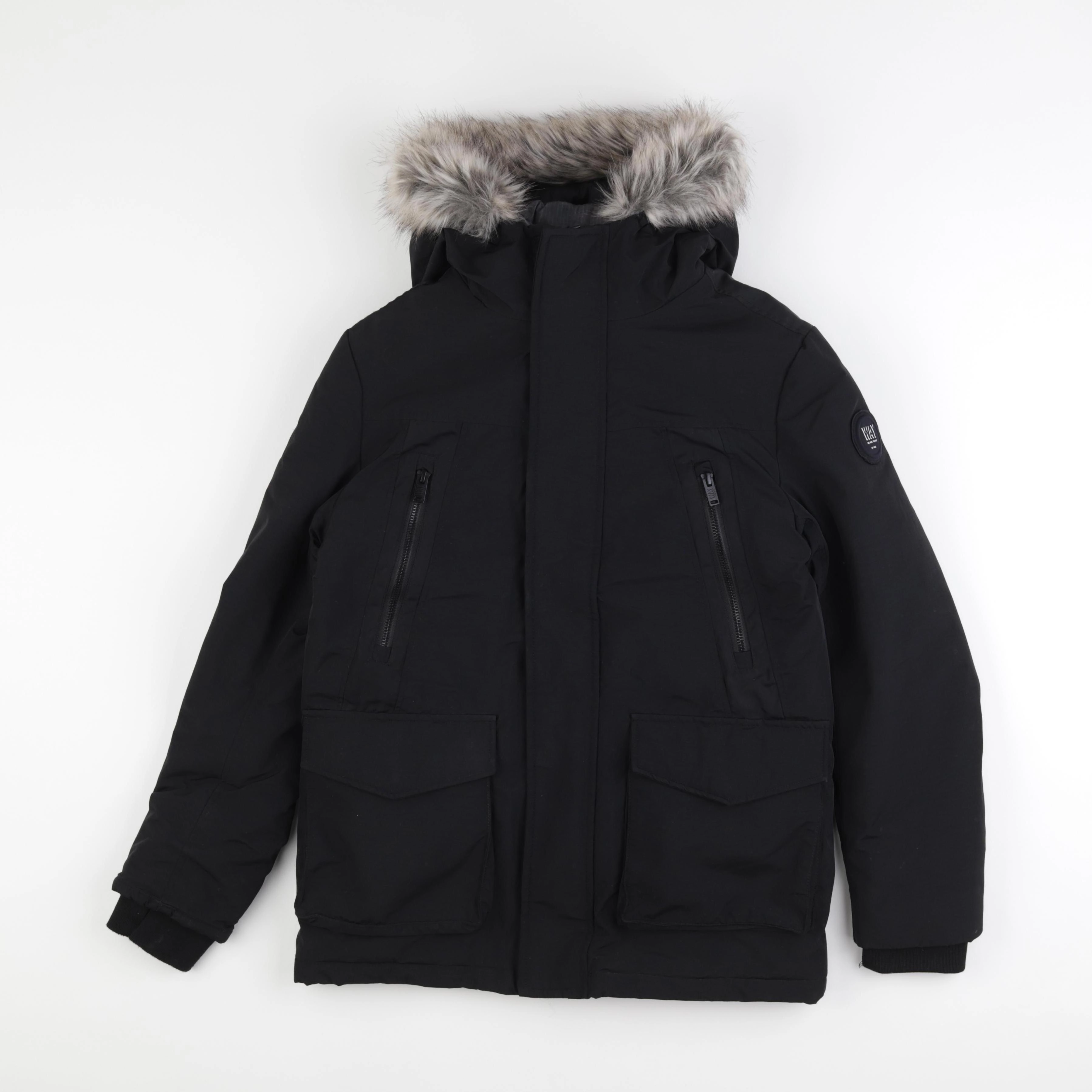 IKKS - manteau doublure amovible noir - 12 ans