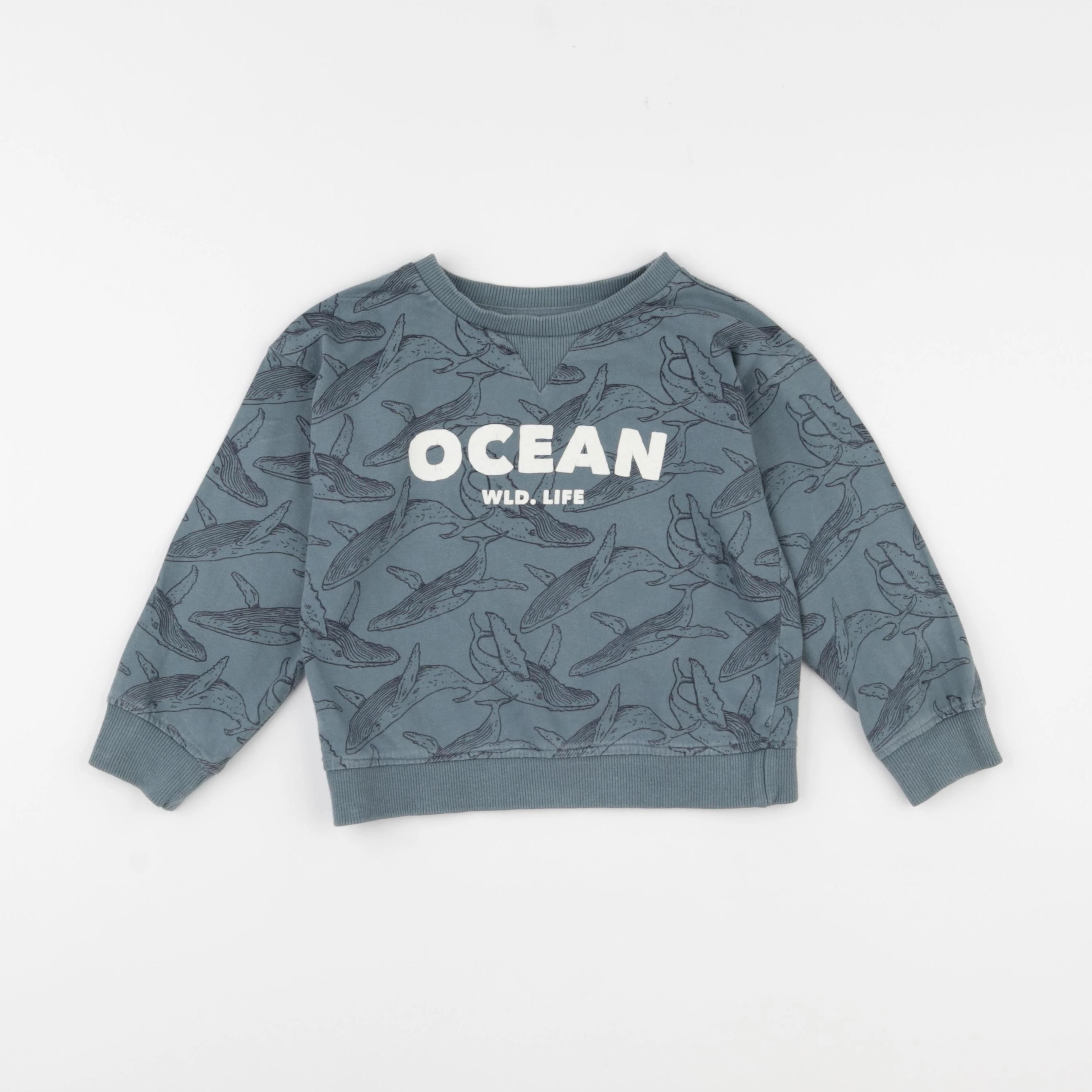 Vertbaudet - sweat vert - 4 ans