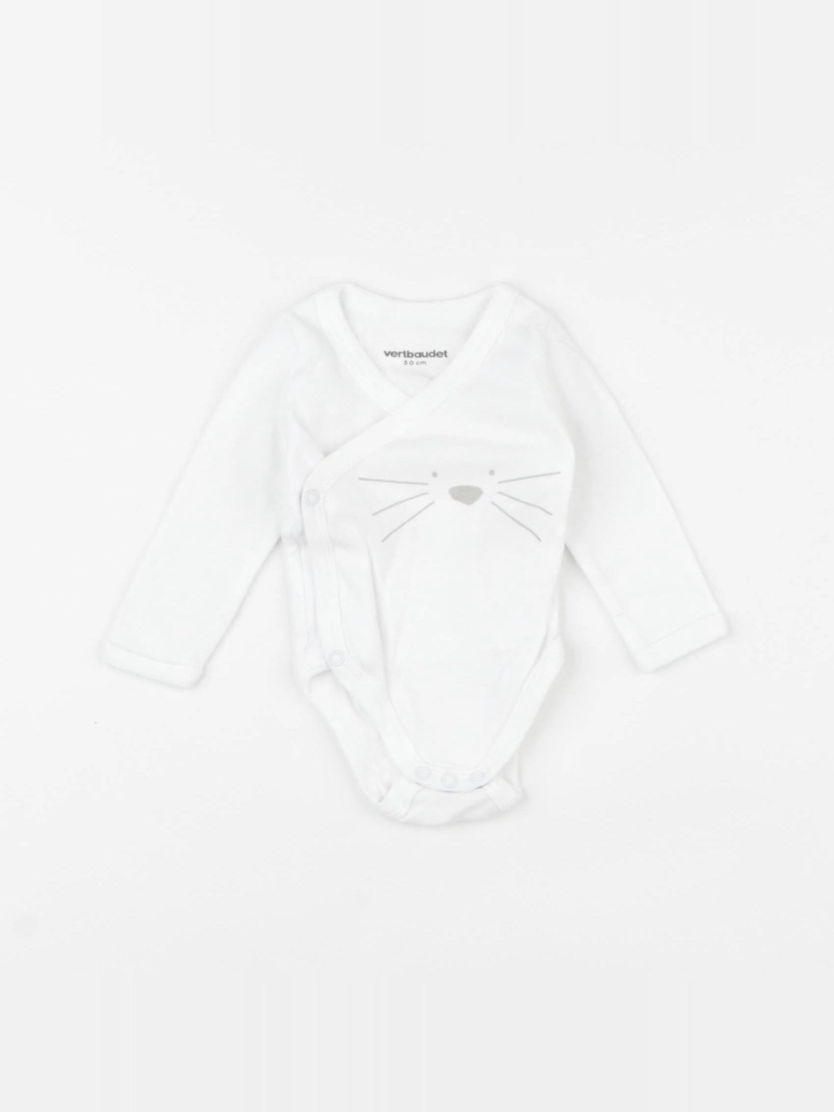 Vertbaudet - body blanc - 0 mois